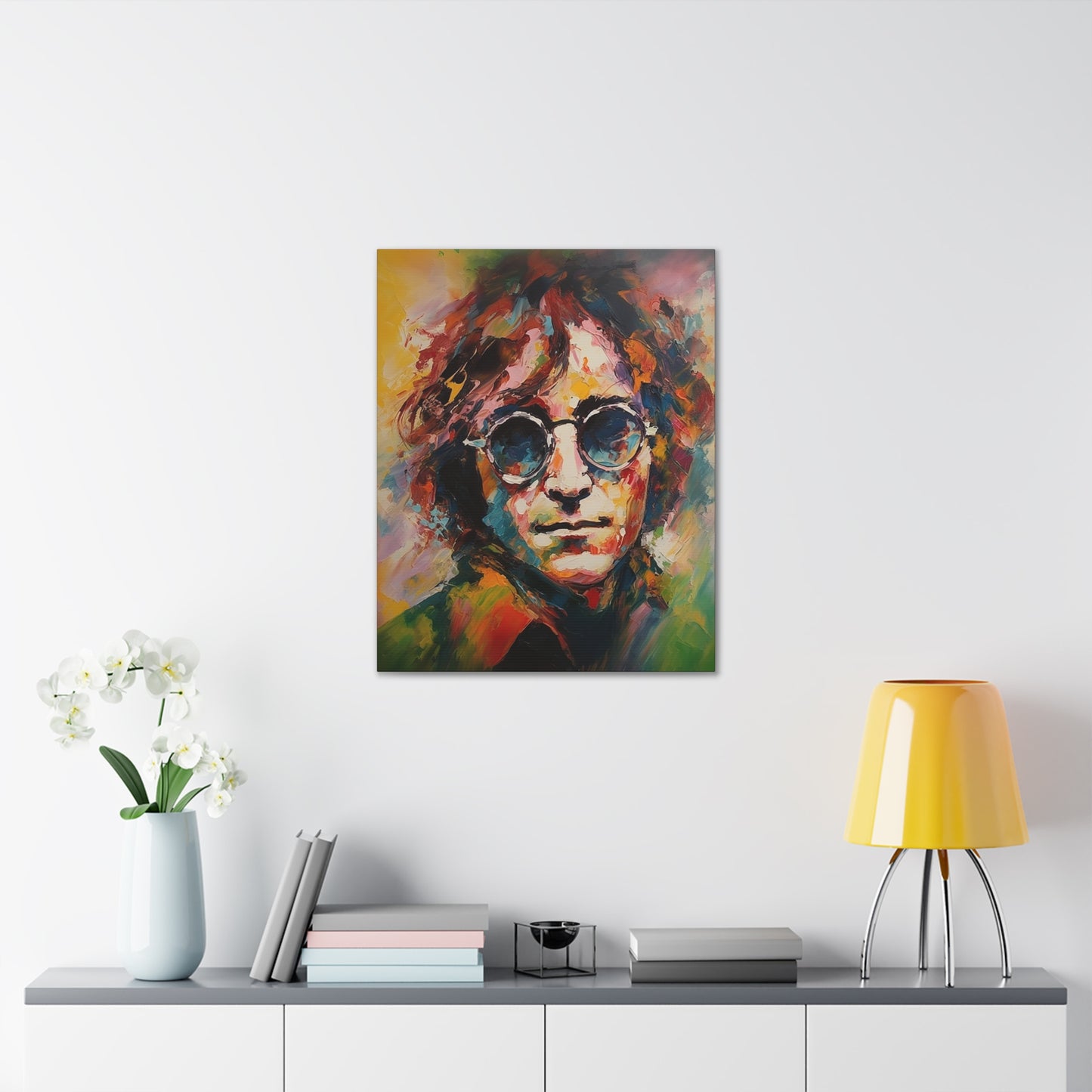 Visionary Beat John Lennon on Canvas