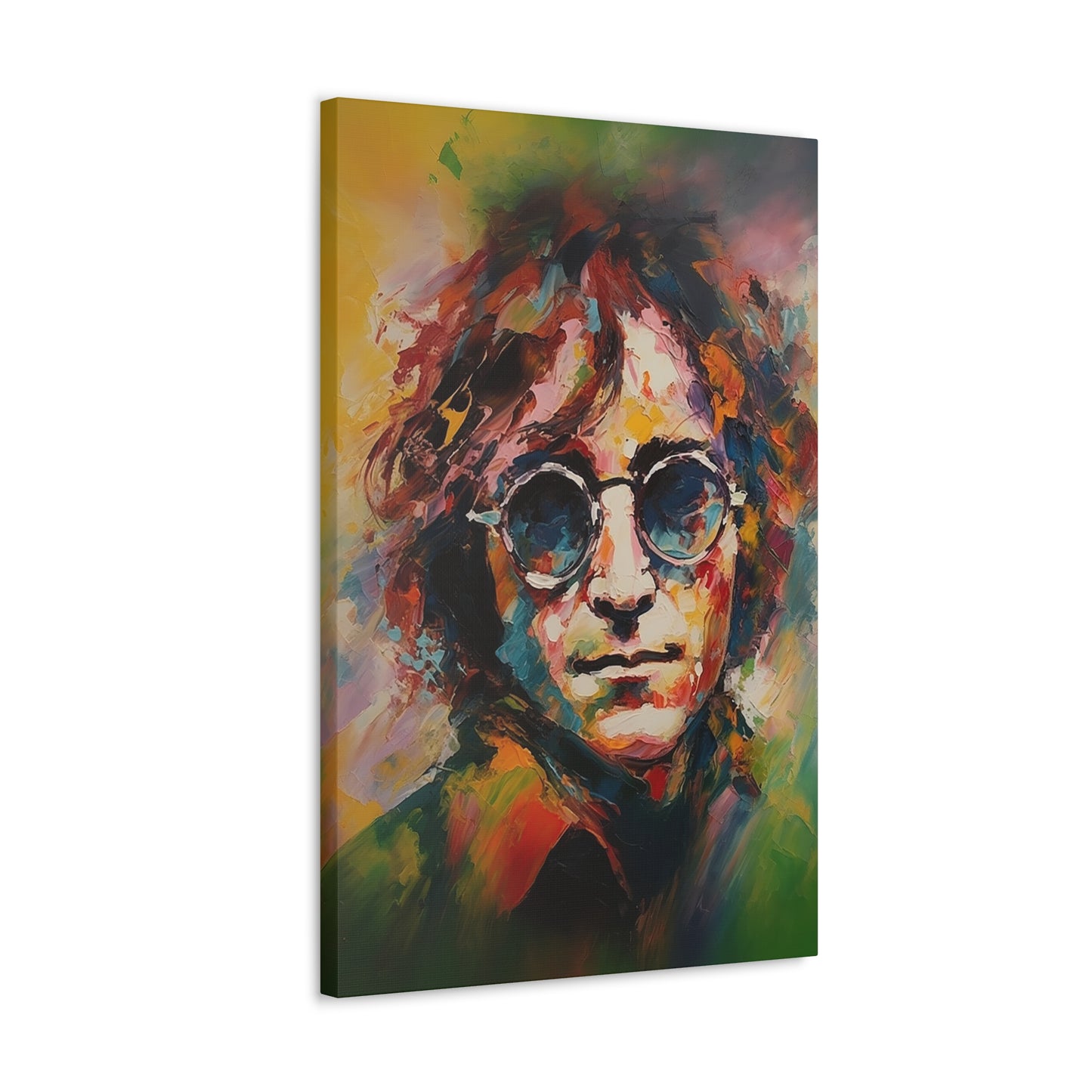 Visionary Beat John Lennon on Canvas