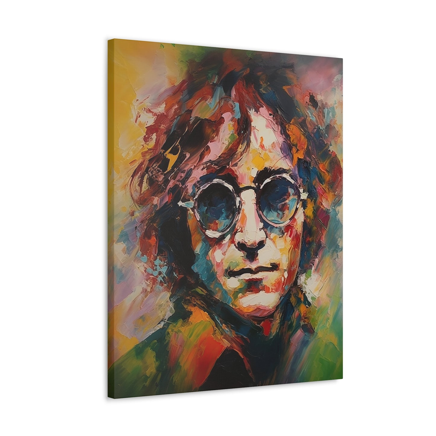 Visionary Beat John Lennon on Canvas