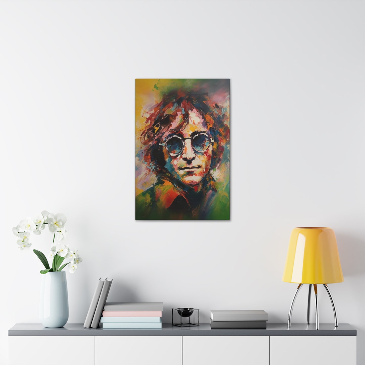 Visionary Beat John Lennon on Canvas