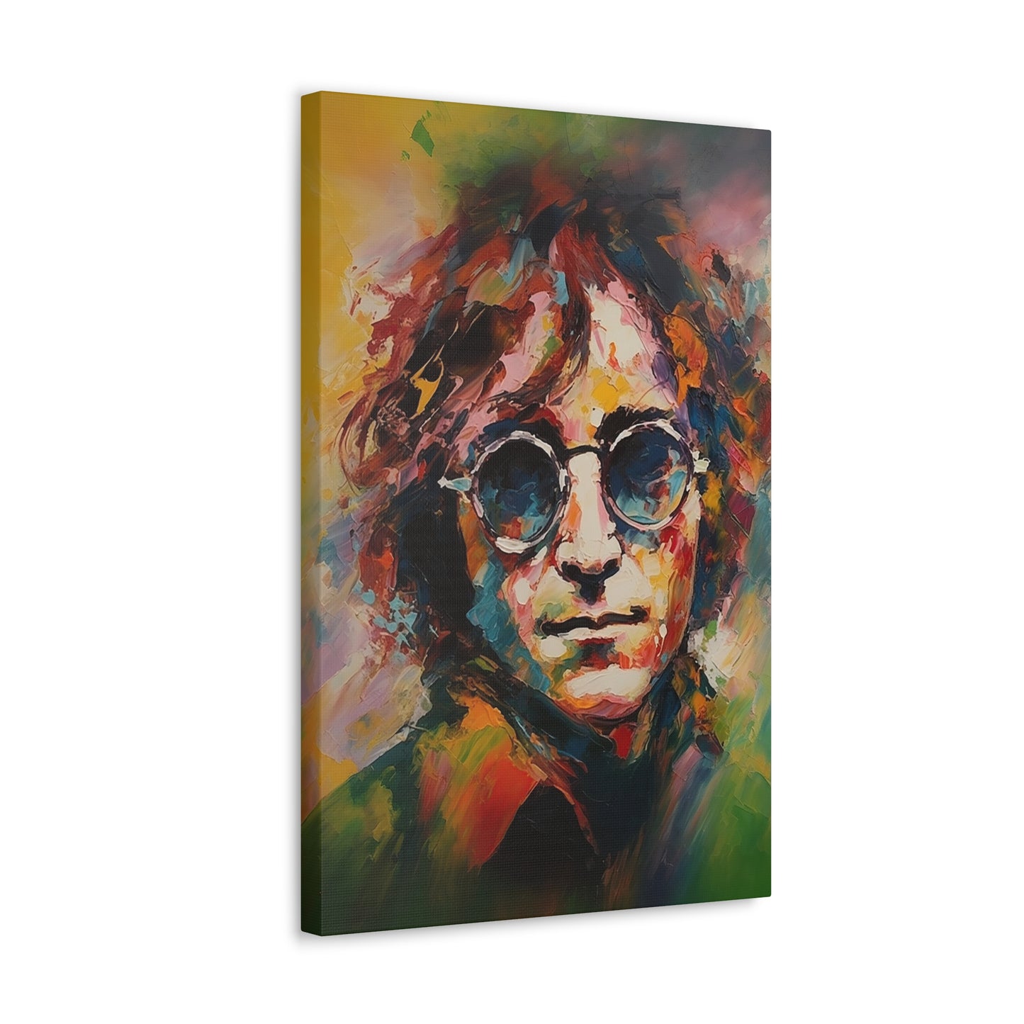 Visionary Beat John Lennon on Canvas