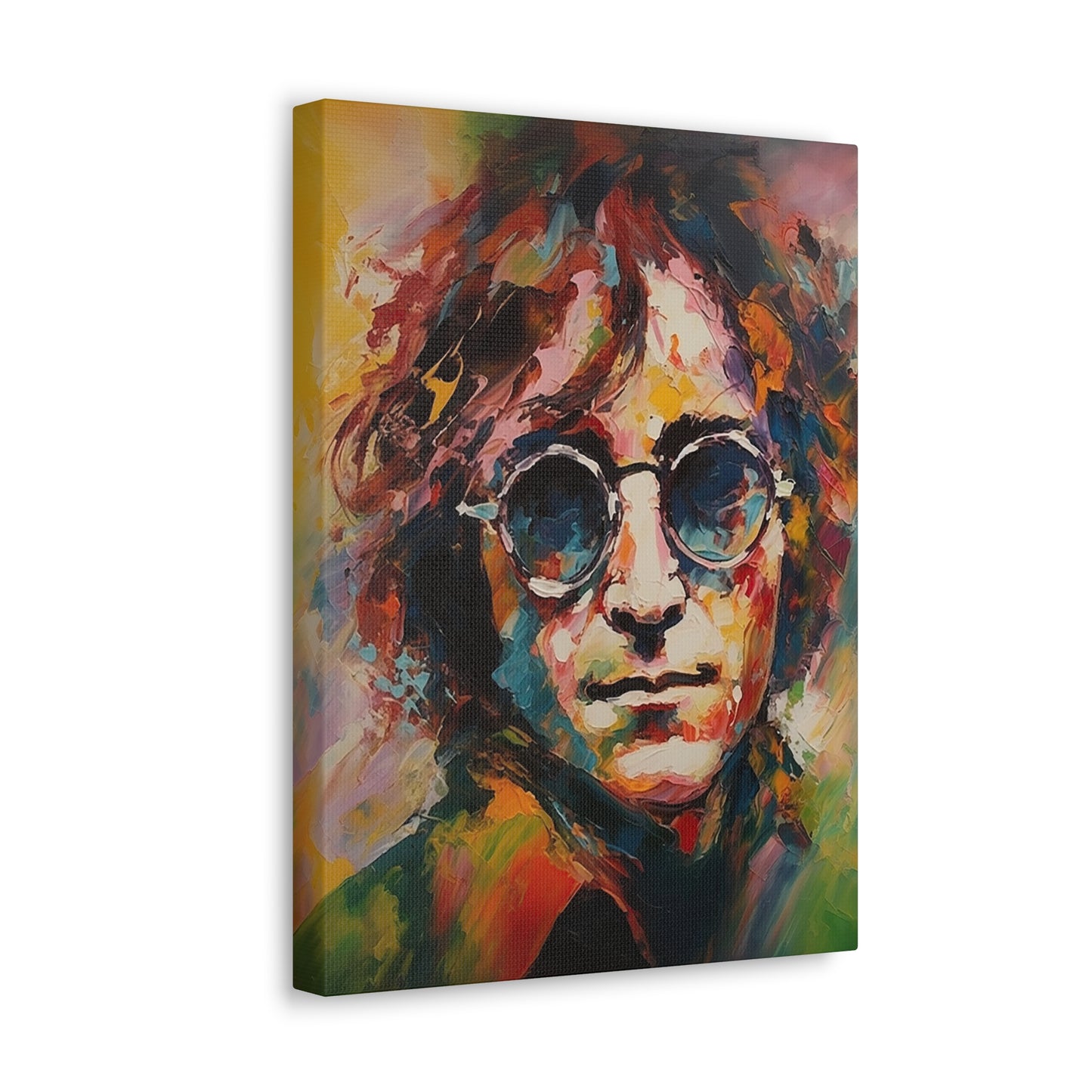Visionary Beat John Lennon on Canvas
