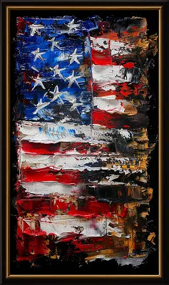 Abstract Patriotism - Bold American Flag