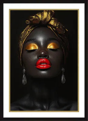 Golden Majesty - Striking Portrait of Elegance and Power