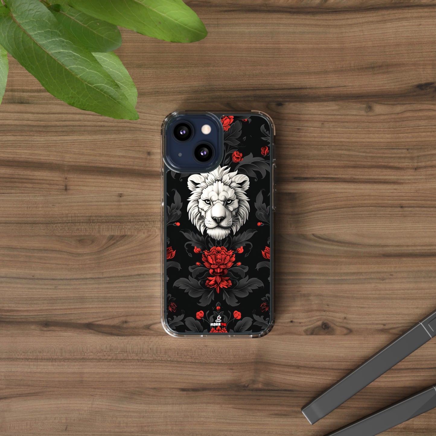 Clear Phone Cases White Lion