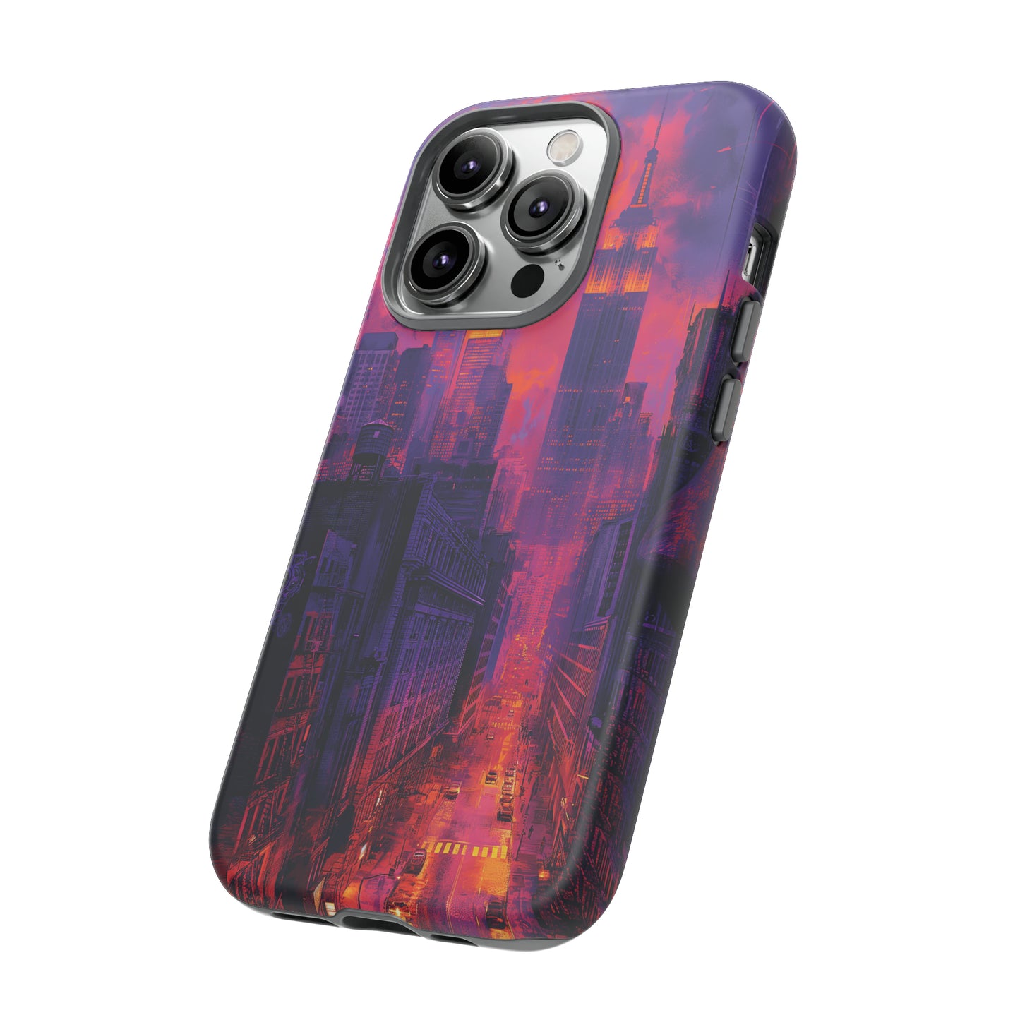 Tough Phone Case New York City Purple Haze