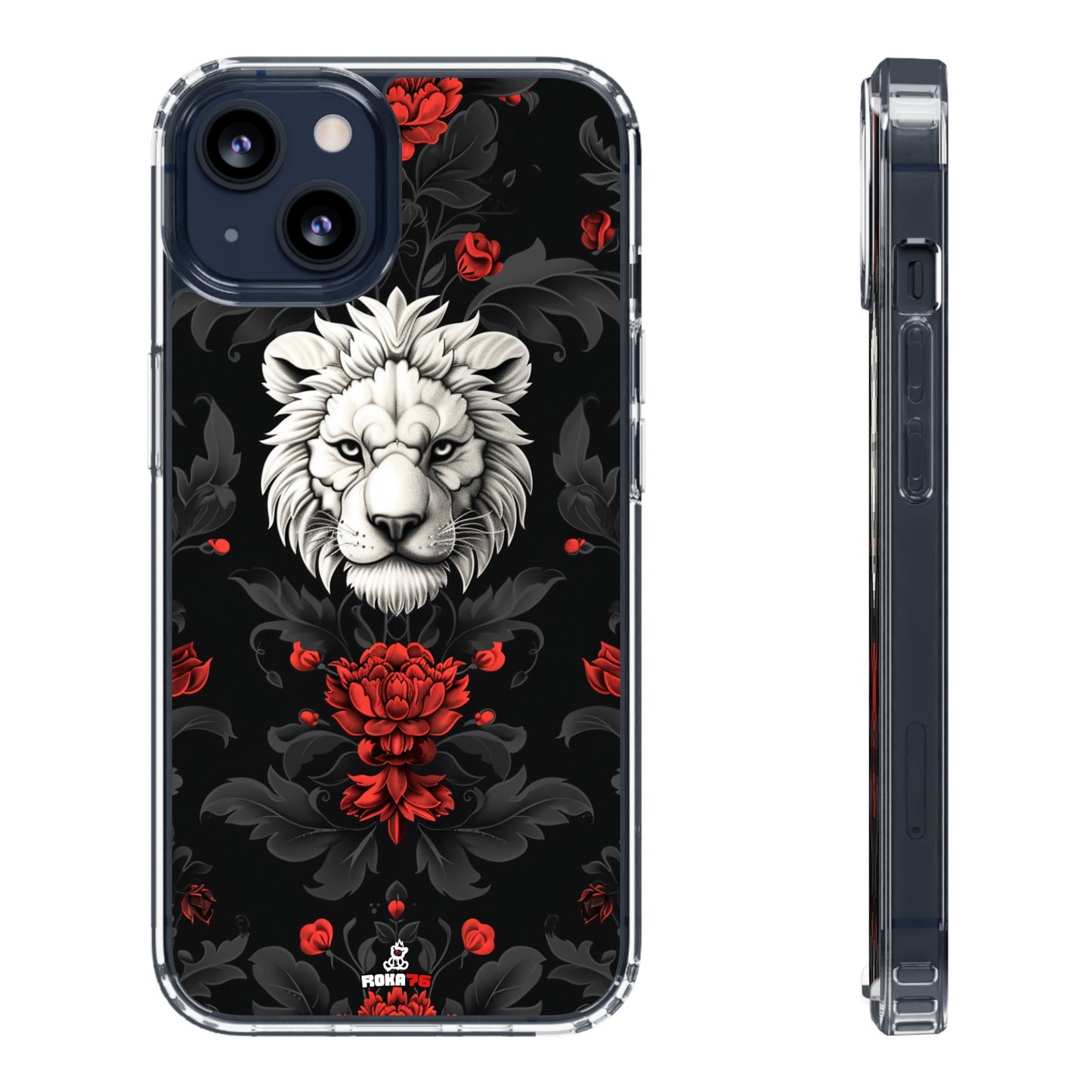 Clear Phone Cases White Lion