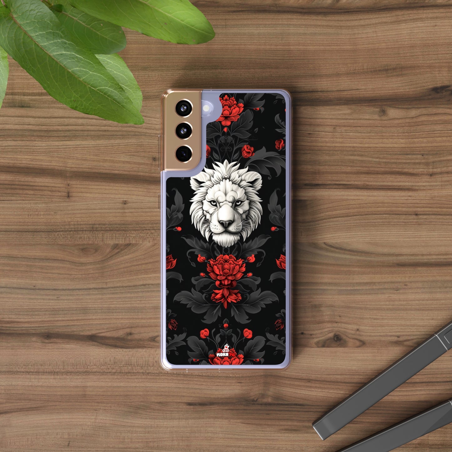 Clear Phone Cases White Lion