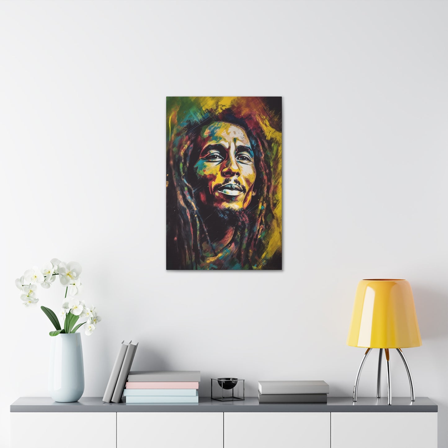 Reggae Resonance Bob Marley on Canvas