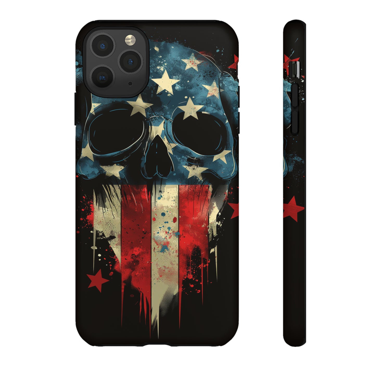 Tough Phone Cases Skull and Flag