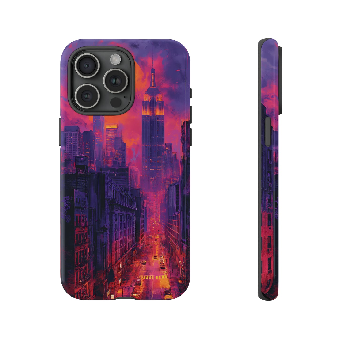 Tough Phone Case New York City Purple Haze