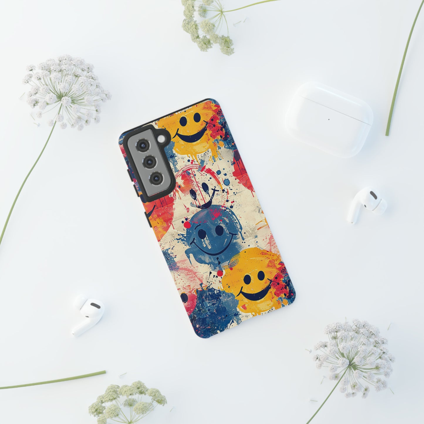 Tough Phone Case Happy Face