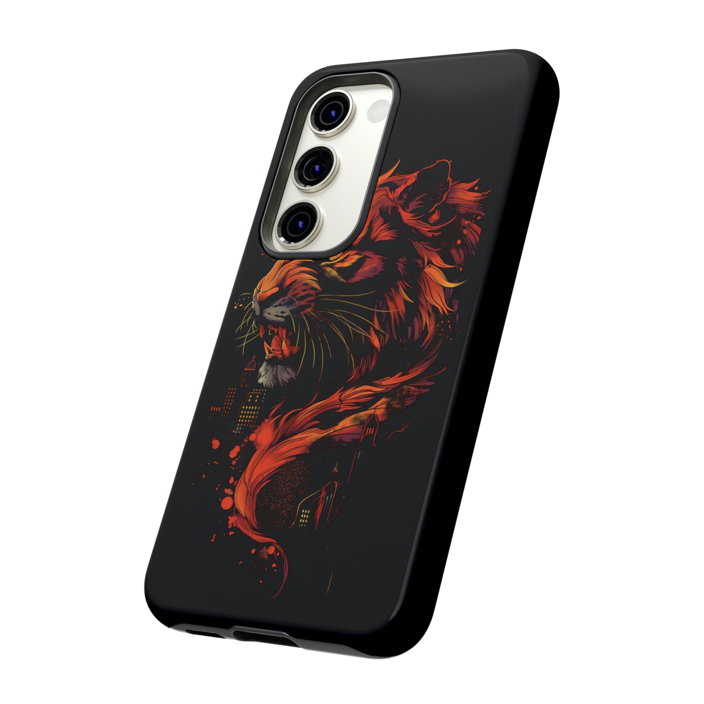 Tough Phone Case Tiger Orange and Black