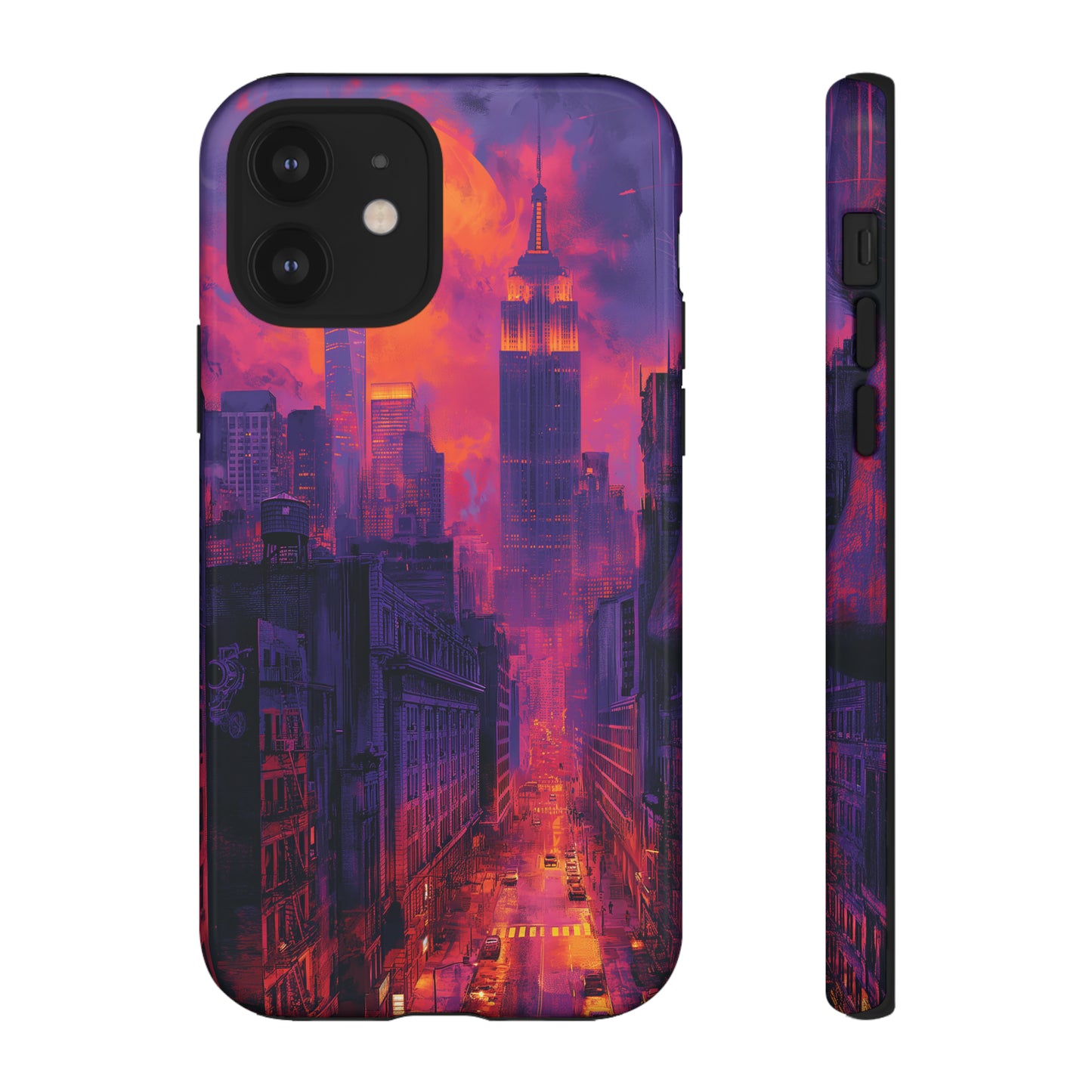 Tough Phone Case New York City Purple Haze