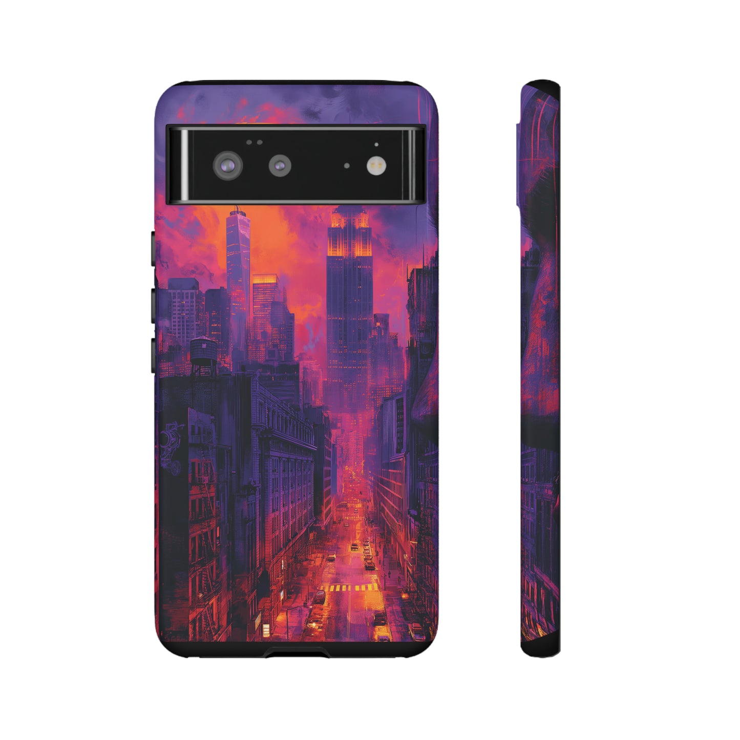 Tough Phone Case New York City Purple Haze