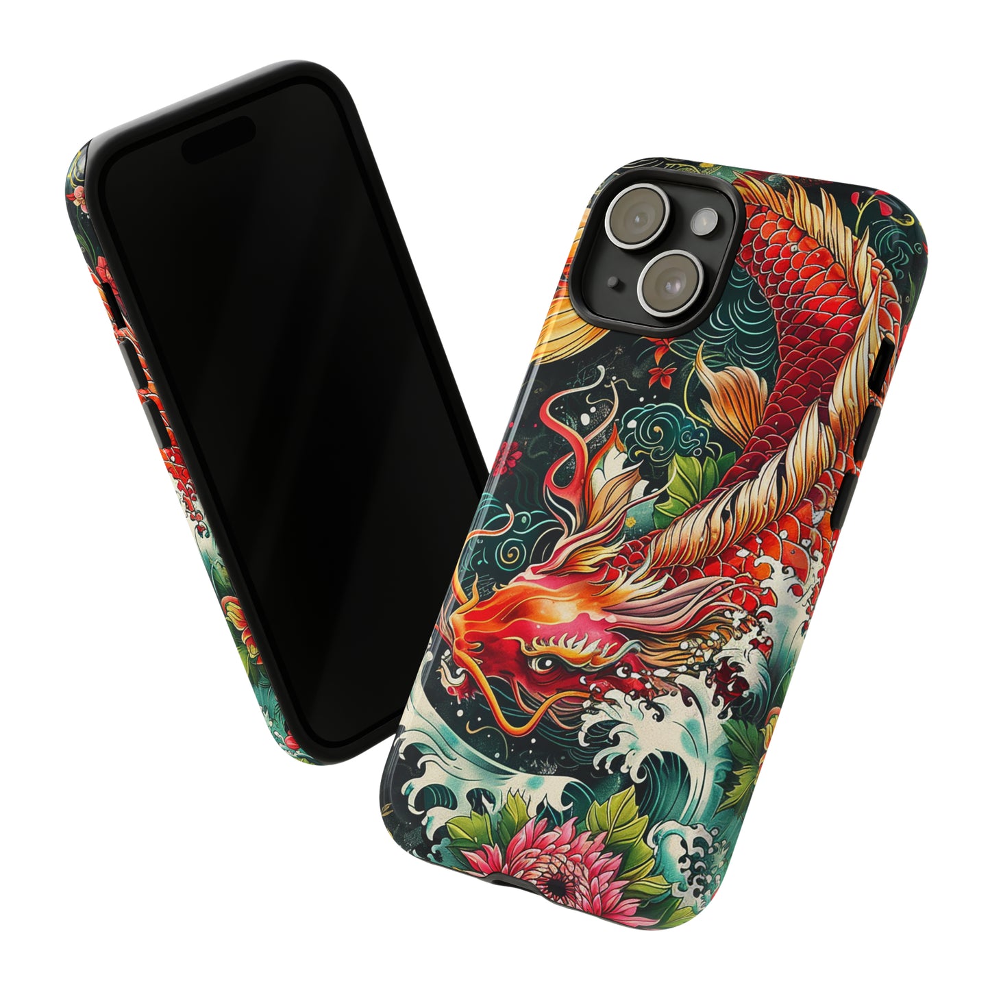 Tough Phone Case Japanese Koi Fish