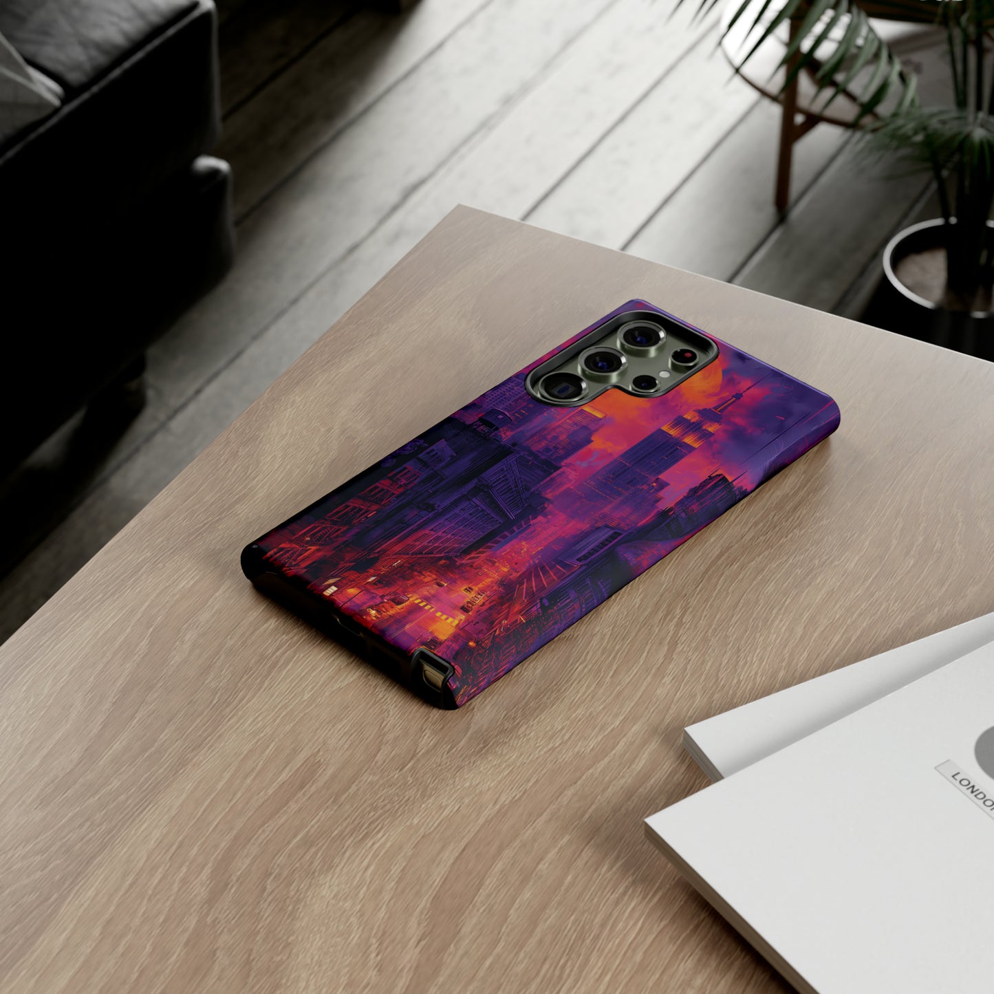 Tough Phone Case New York City Purple Haze