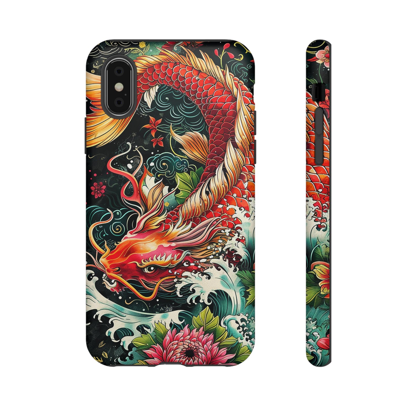 Tough Phone Case Japanese Koi Fish