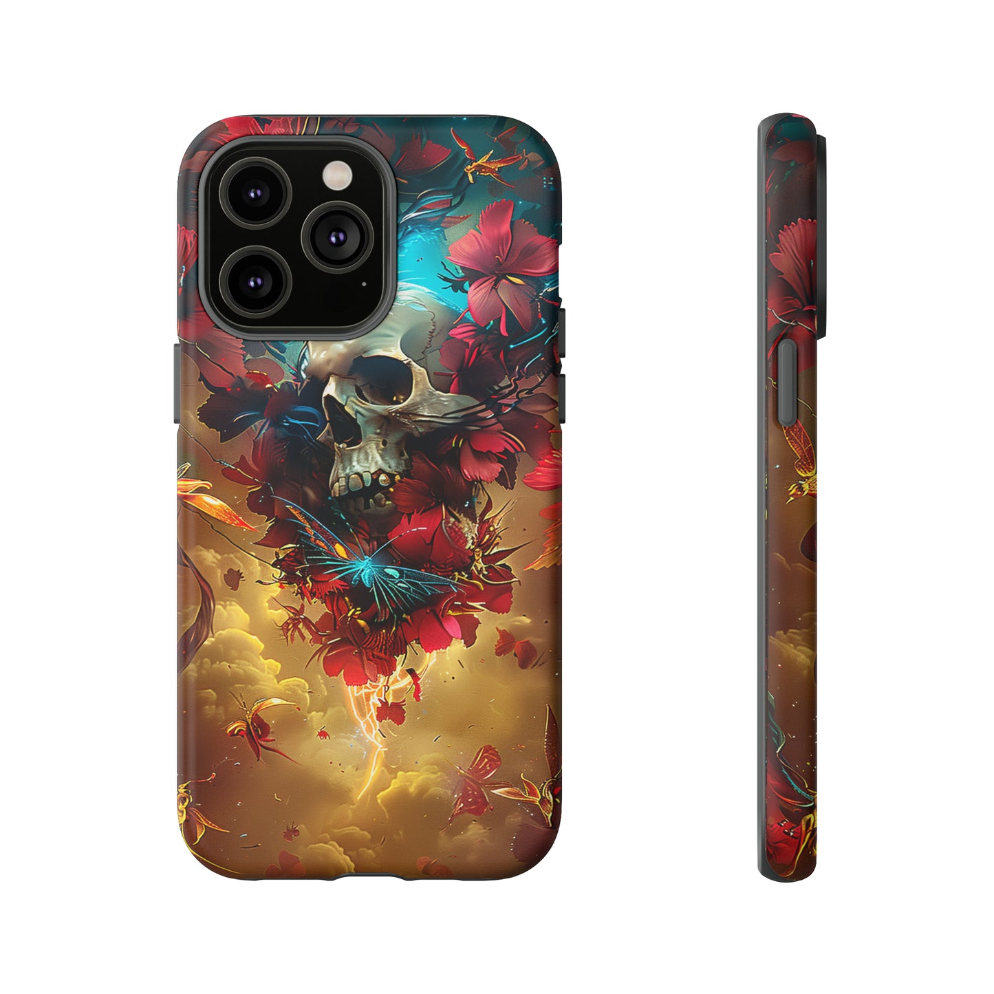 Tough Phone Cases Eternal Bloom Skull