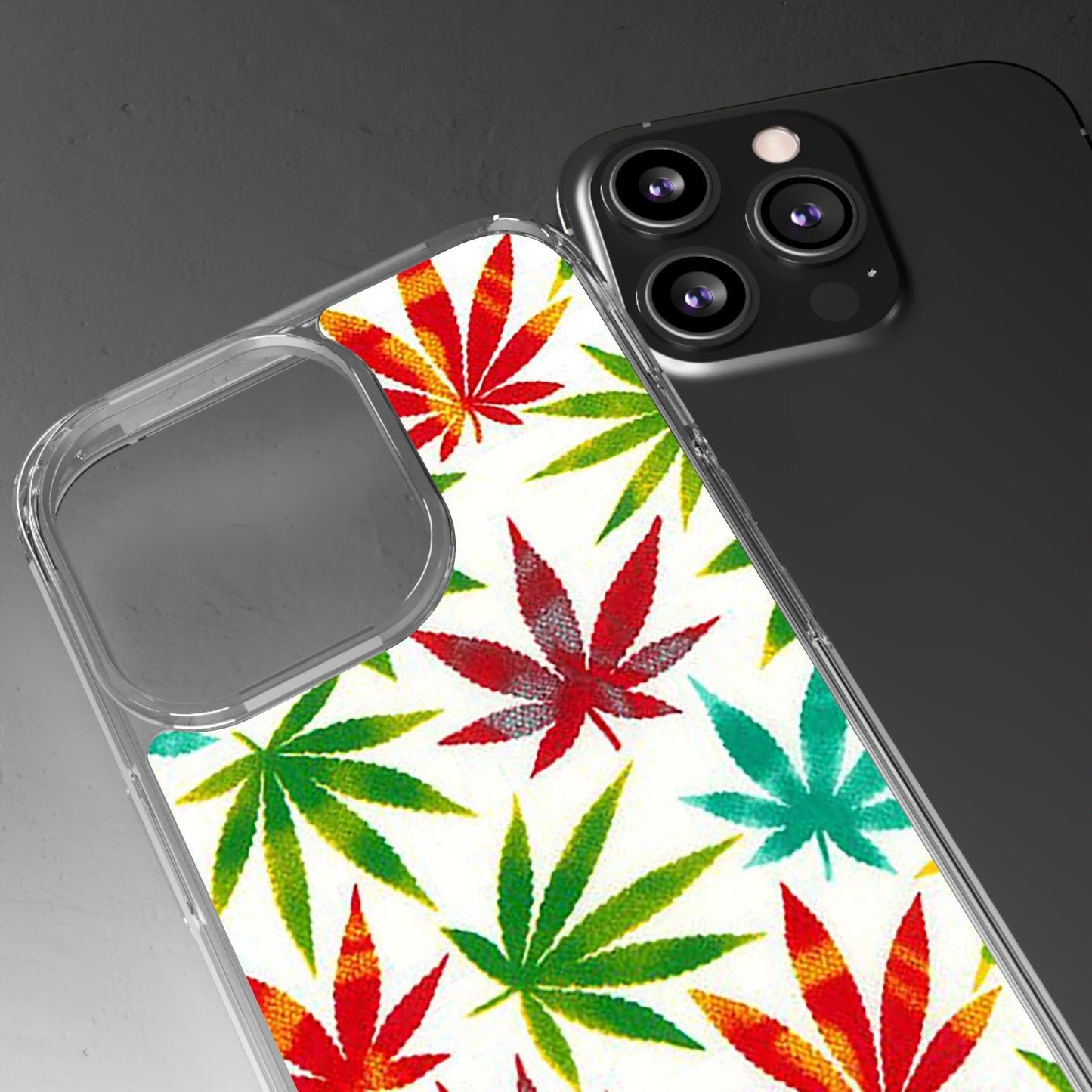 Clear Phone Cases Graphic Cannabis