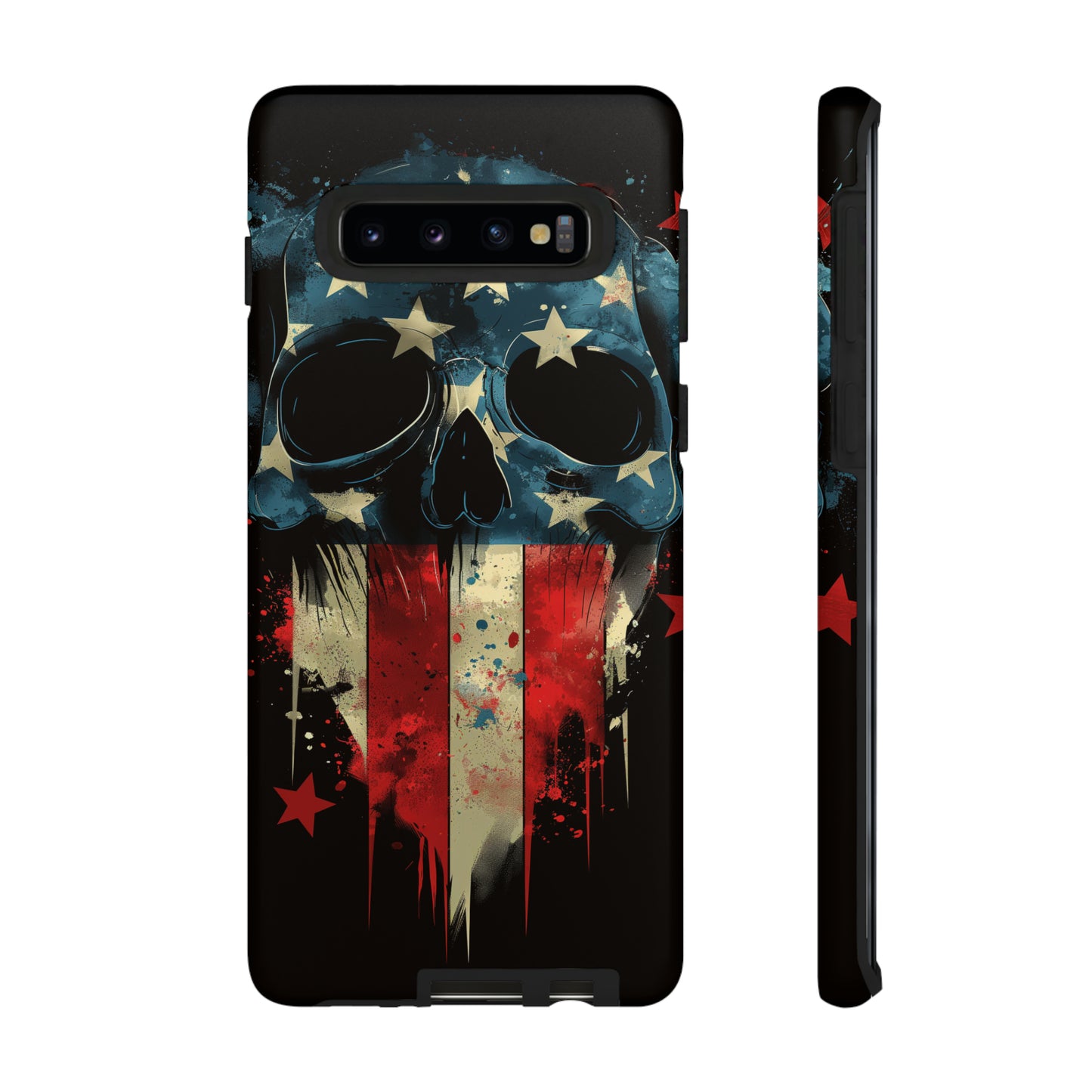 Tough Phone Cases Skull and Flag