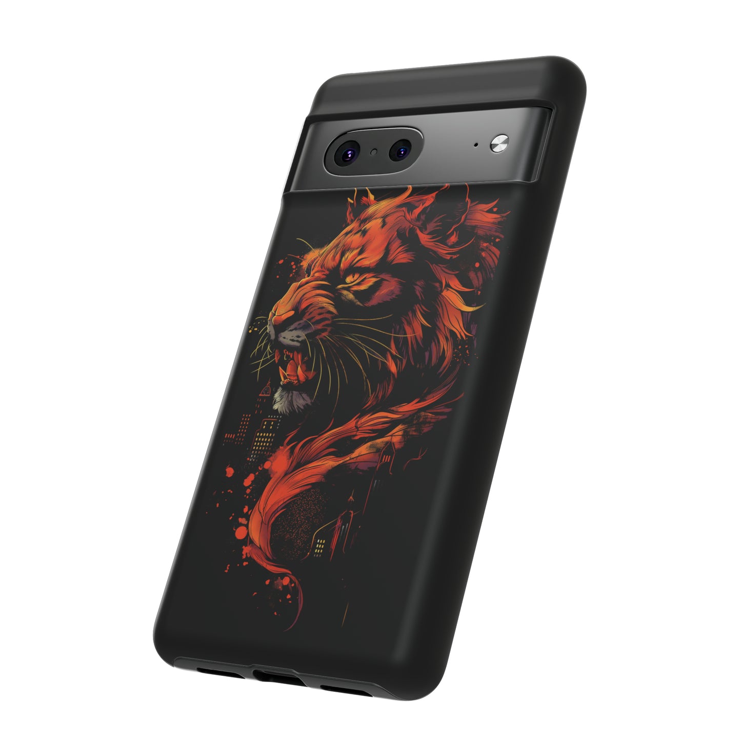 Tough Phone Case Tiger Orange and Black