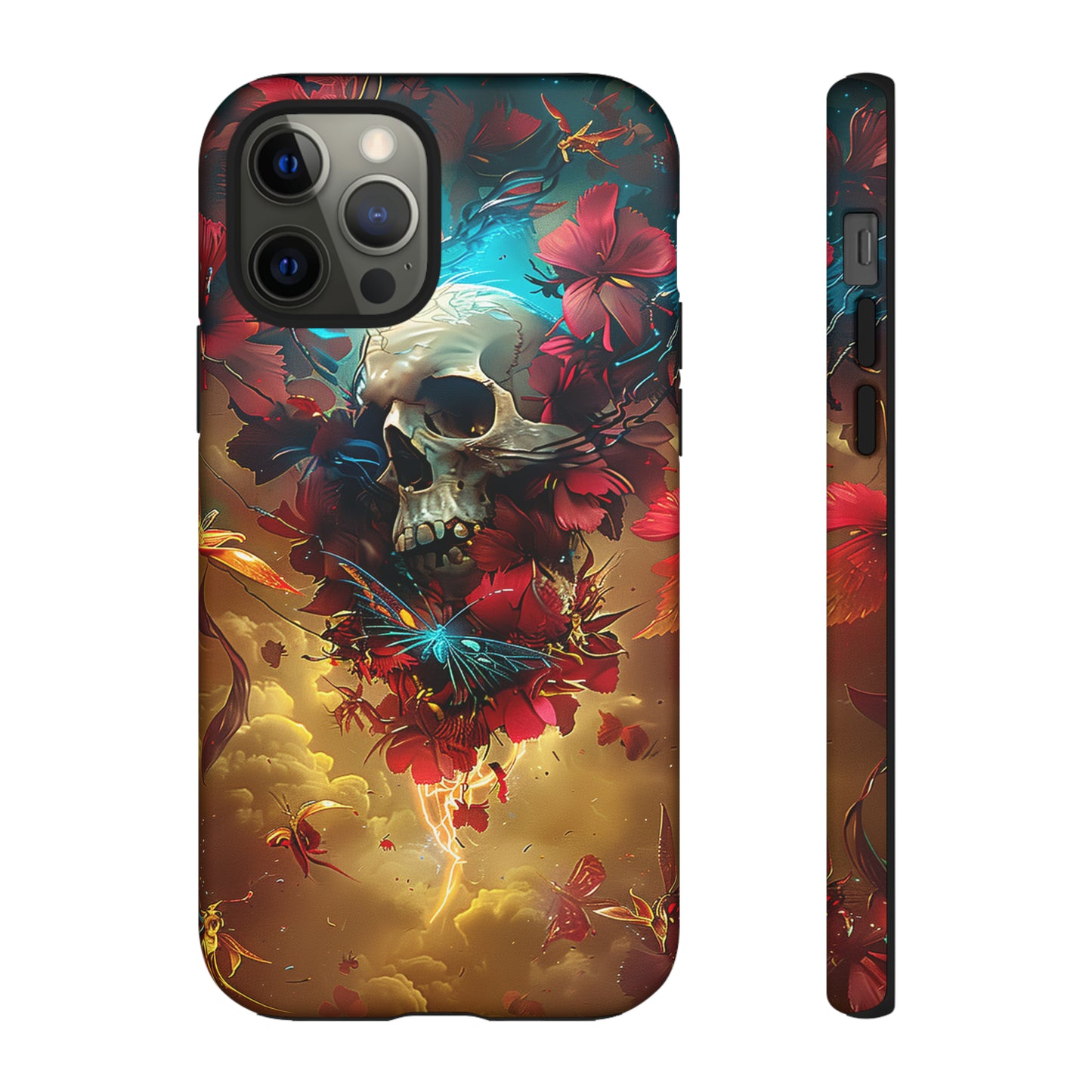 Tough Phone Cases Eternal Bloom Skull