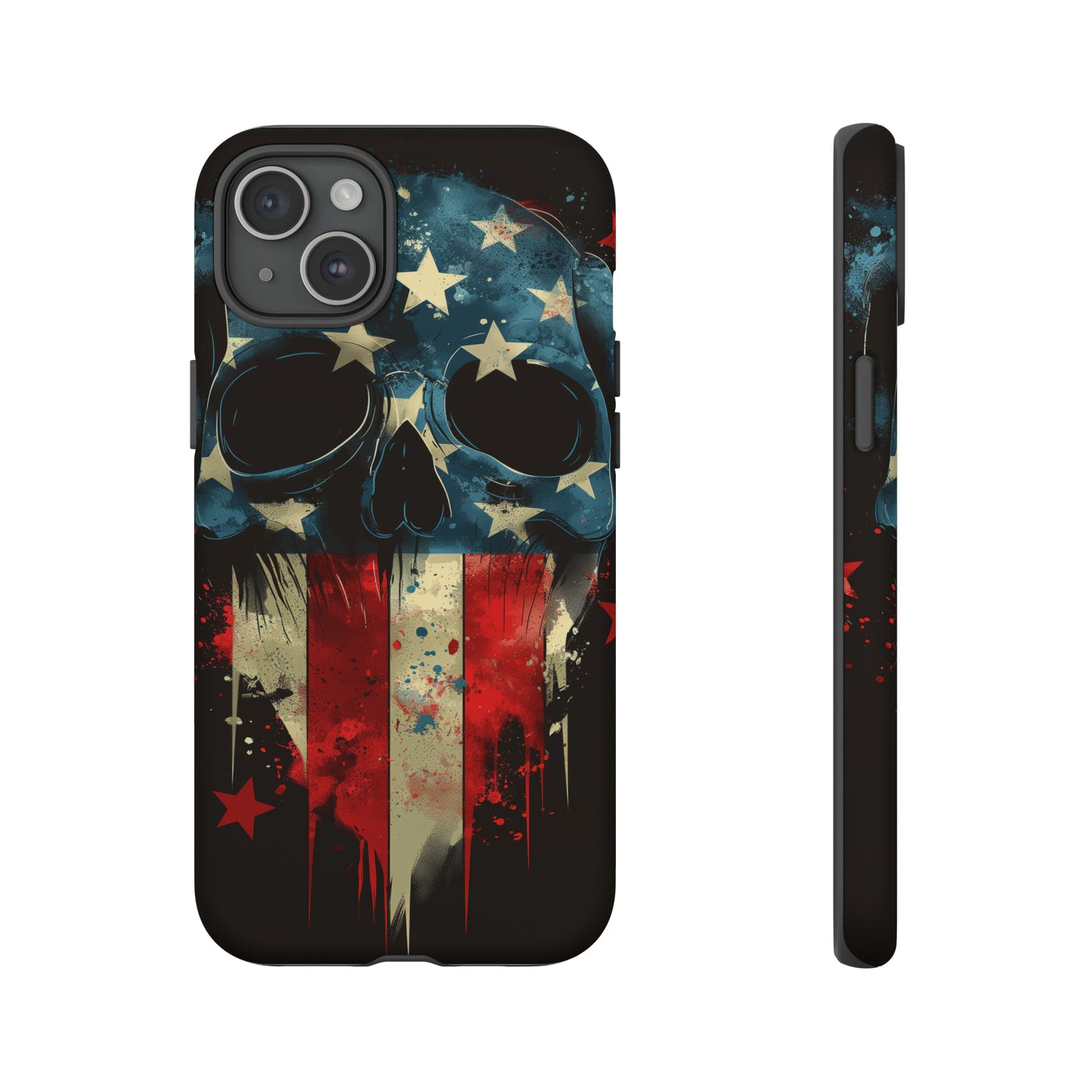 Tough Phone Cases Skull and Flag