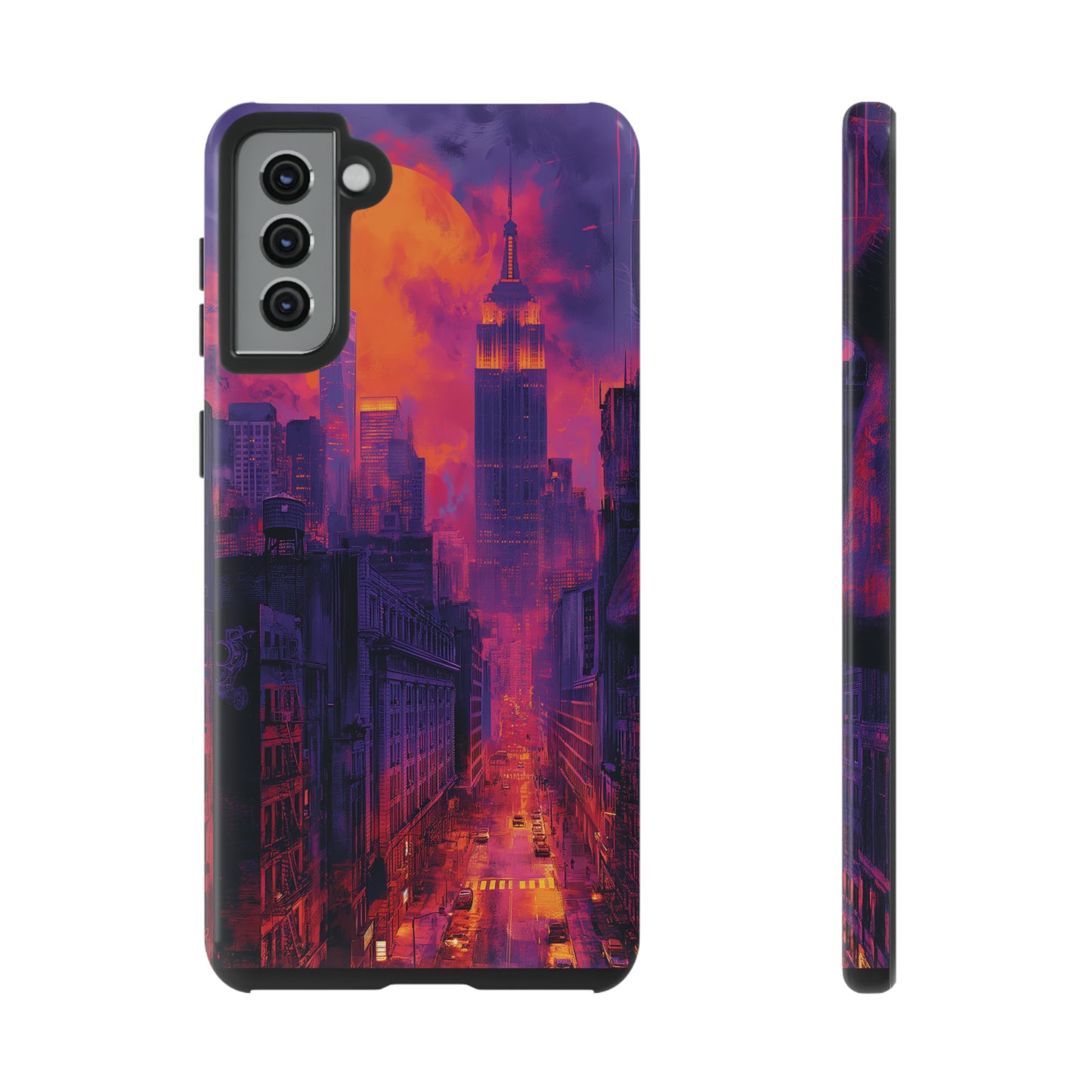 Tough Phone Case New York City Purple Haze