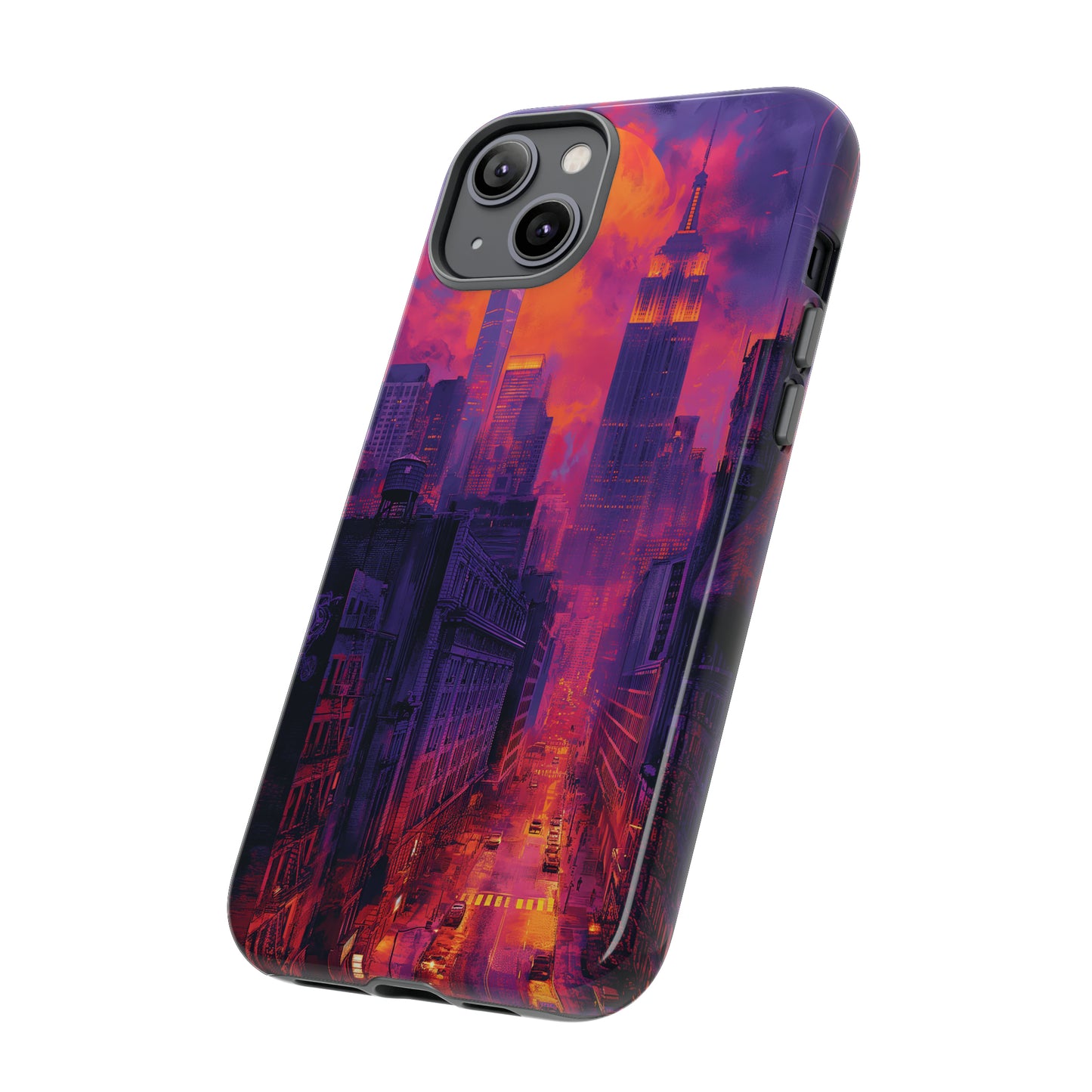 Tough Phone Case New York City Purple Haze