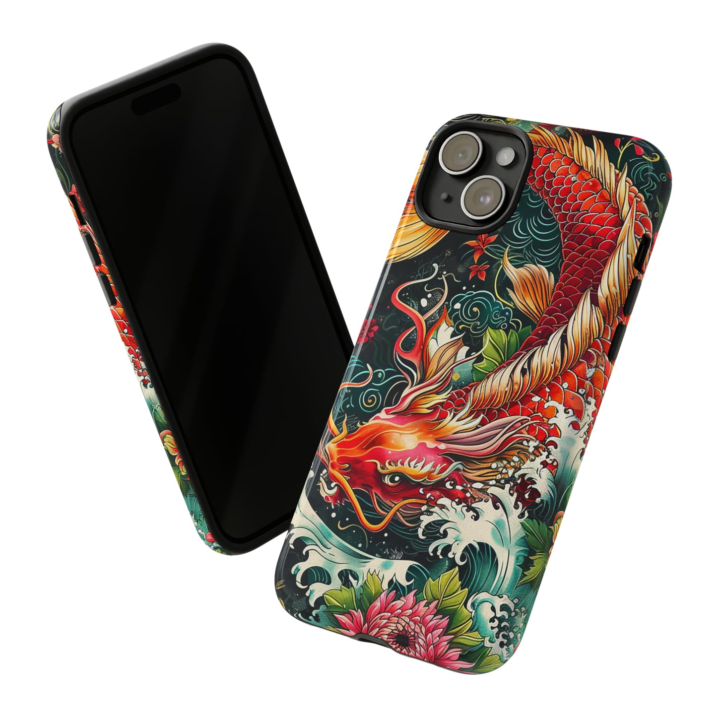 Tough Phone Case Japanese Koi Fish