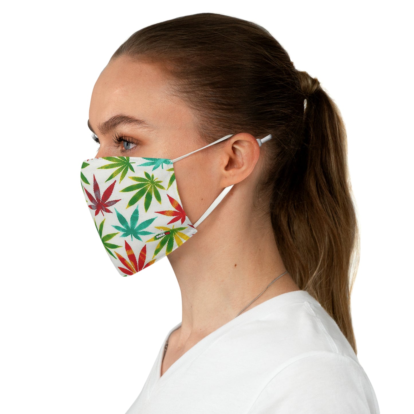 Fabric Face Mask Graphic Cannabis