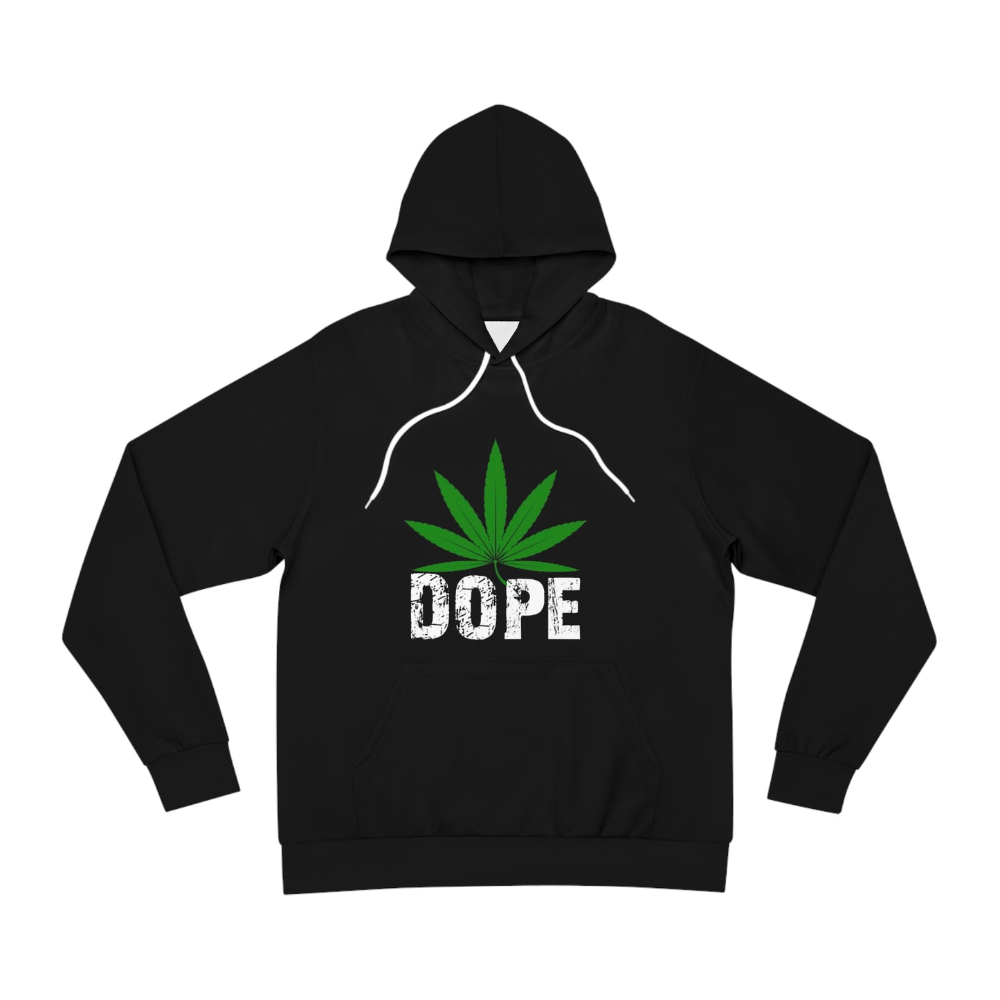 Street Style Fashion Hoodie - 'DOPE' Cannabis Design by Roka76