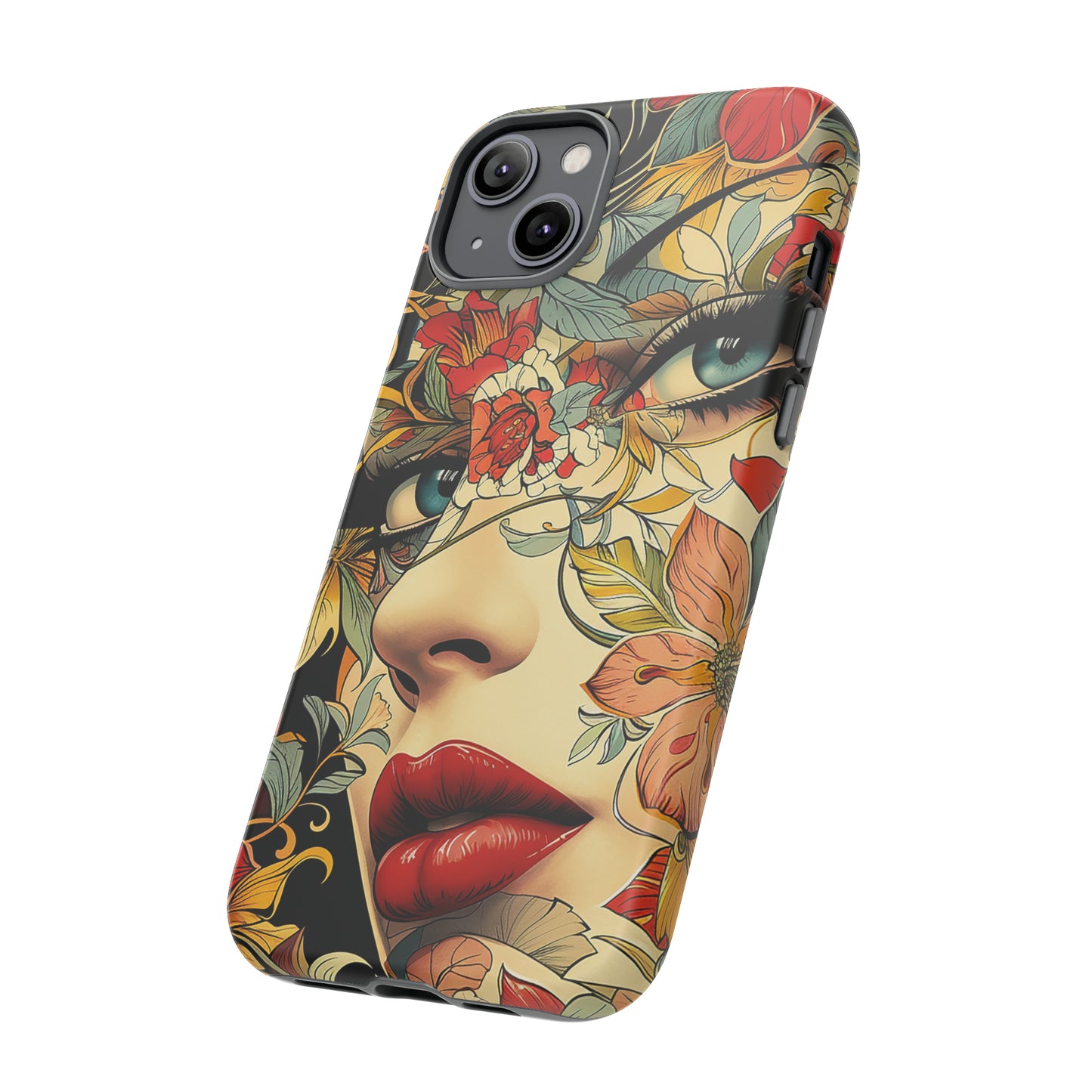 Tough Phone Case Lady Red