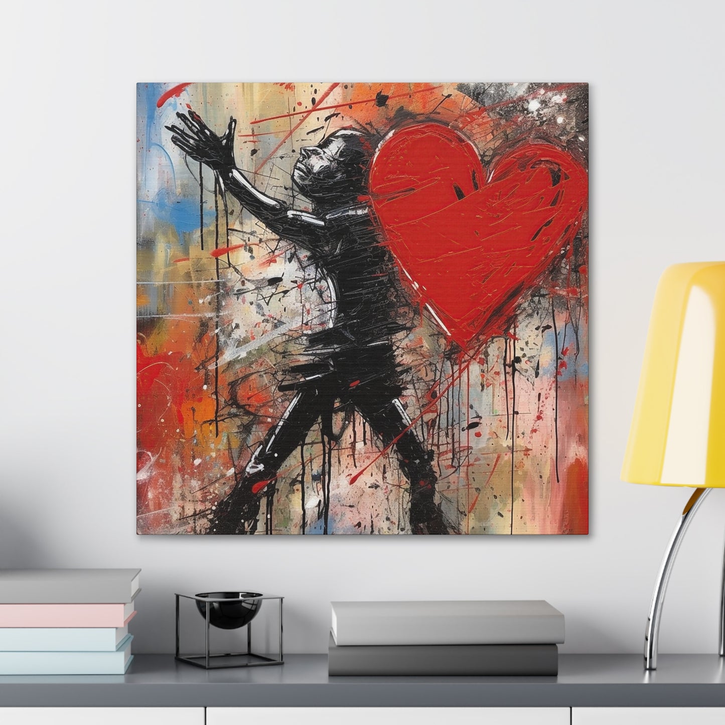 Passionate Embrace on Canvas