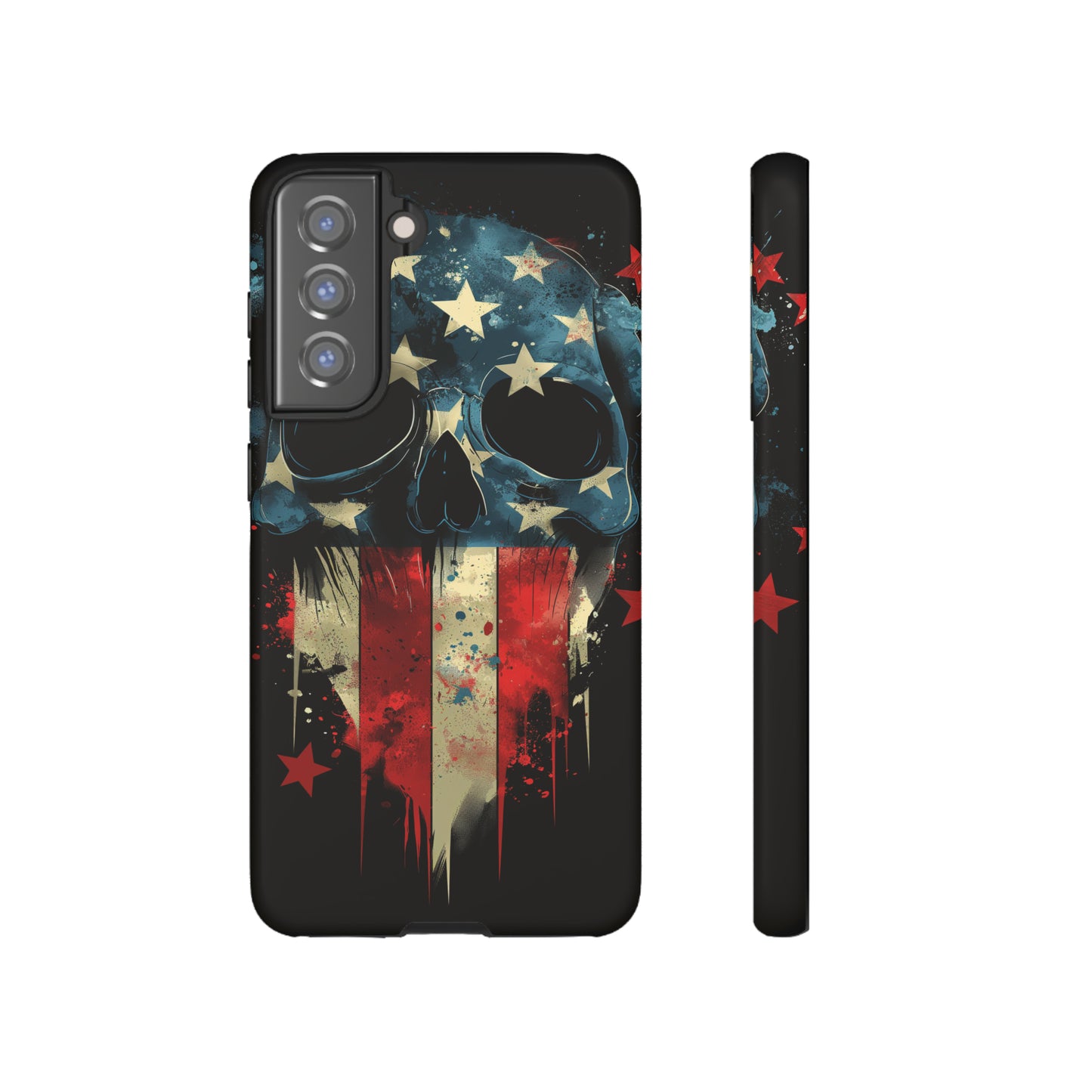 Tough Phone Cases Skull and Flag