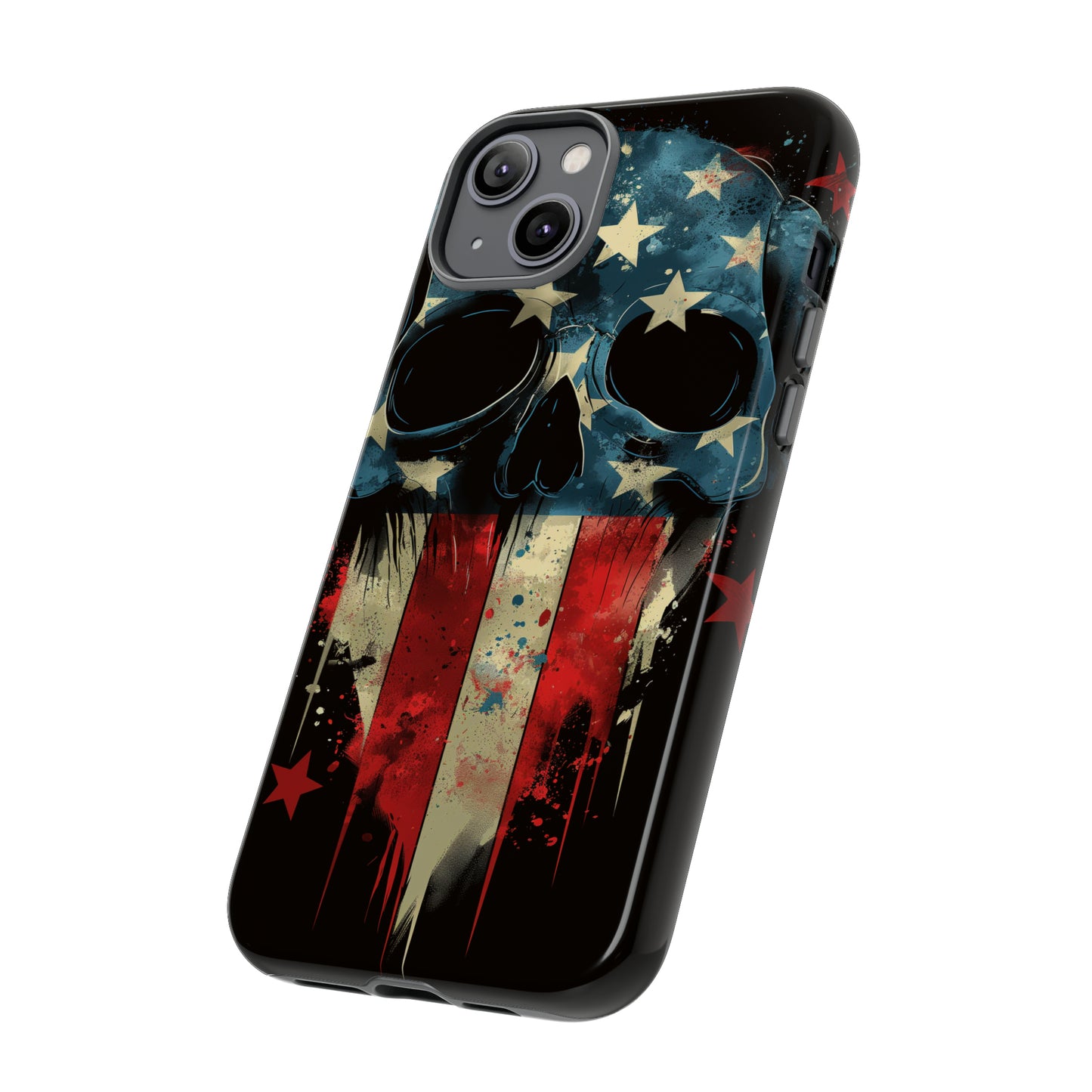 Tough Phone Cases Skull and Flag