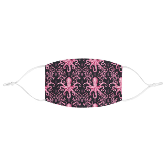 Fabric Face Mask Pink Octopus