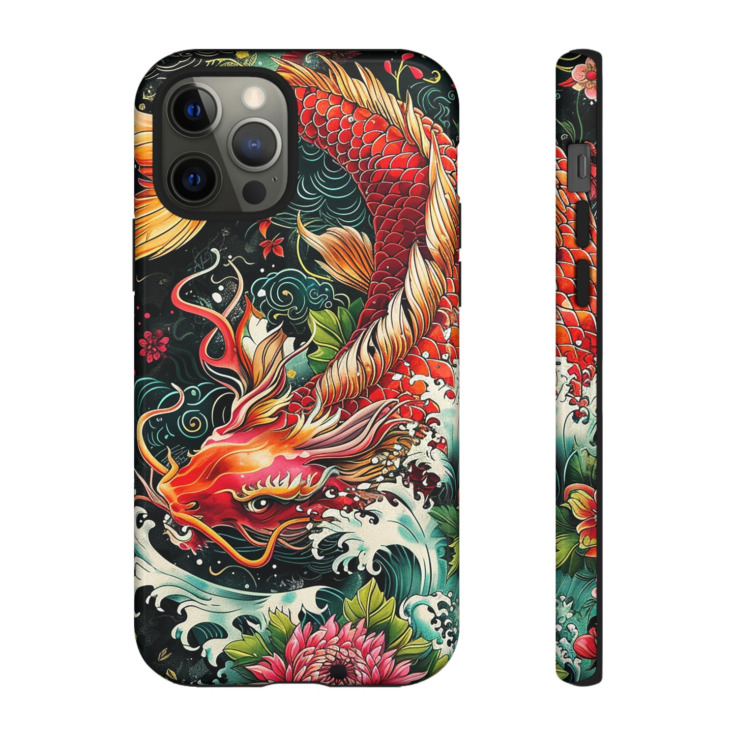 Tough Phone Case Japanese Koi Fish