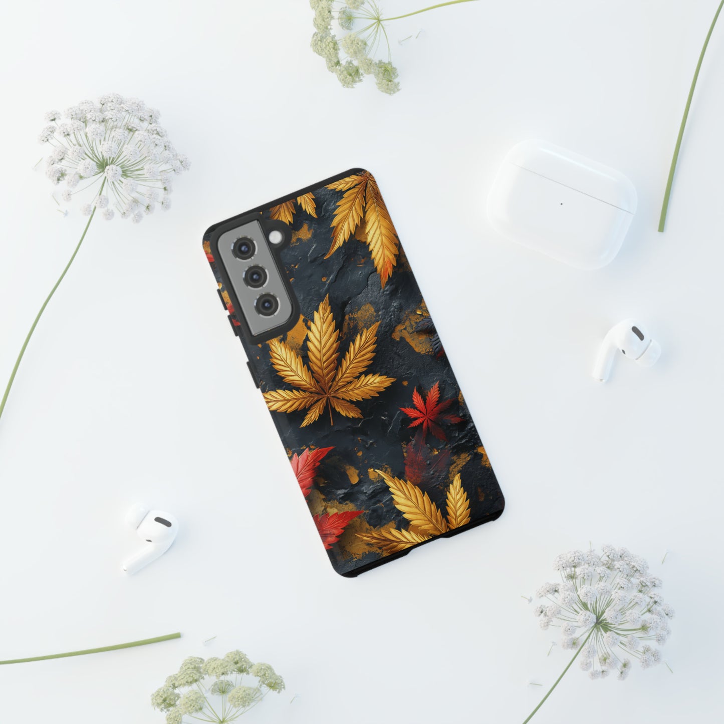 Tough Phone Case Cannabis Gold