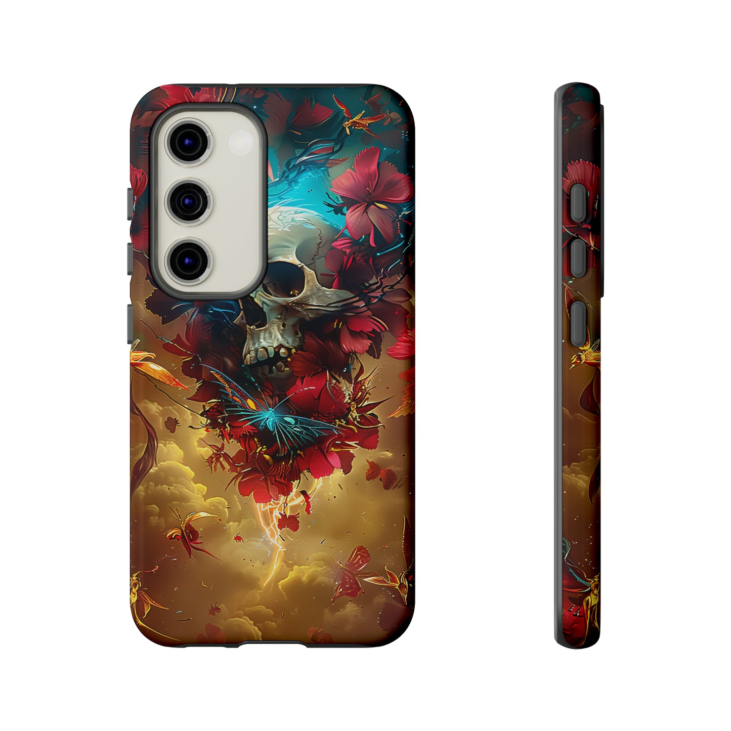 Tough Phone Cases Eternal Bloom Skull