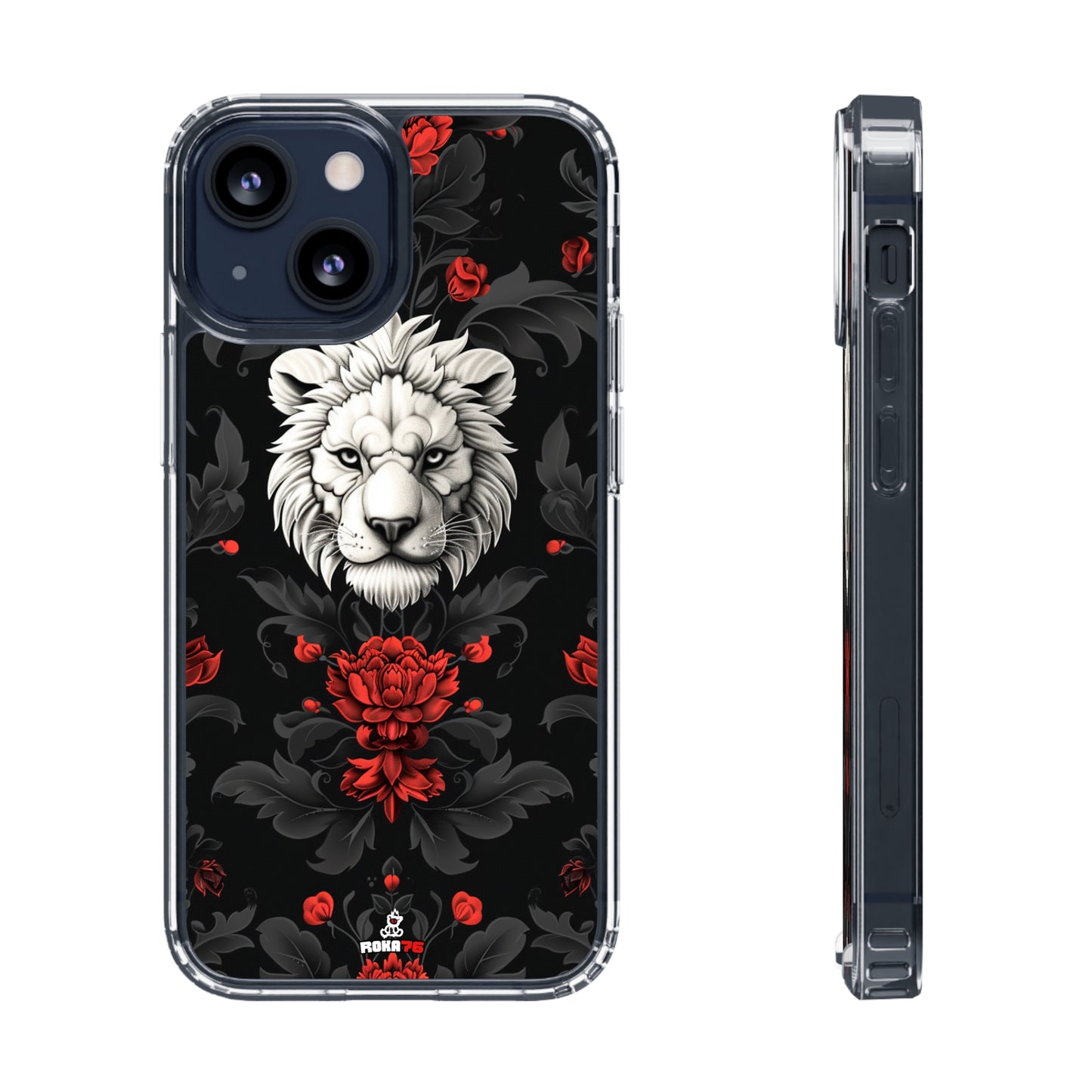 Clear Phone Cases White Lion