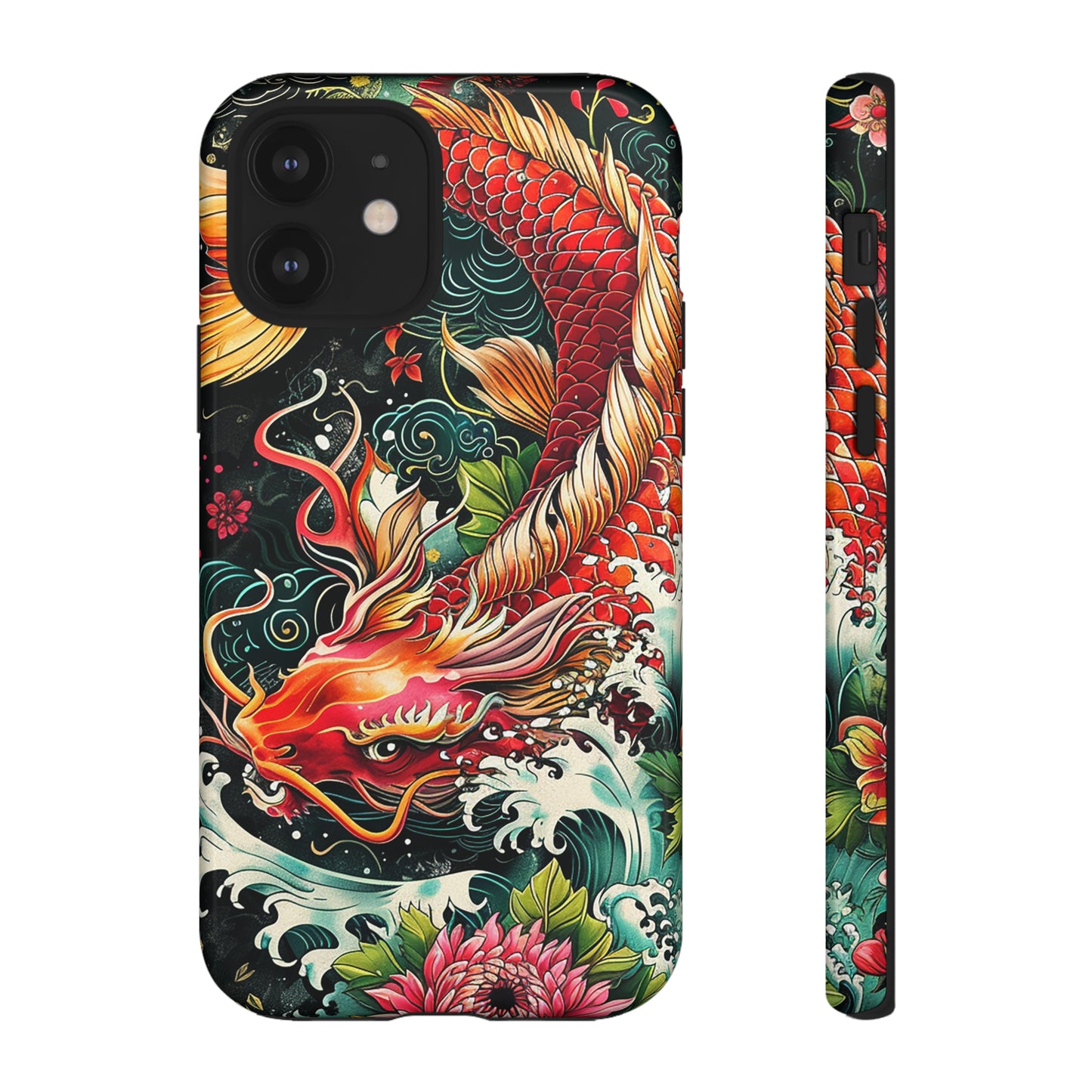 Tough Phone Case Japanese Koi Fish