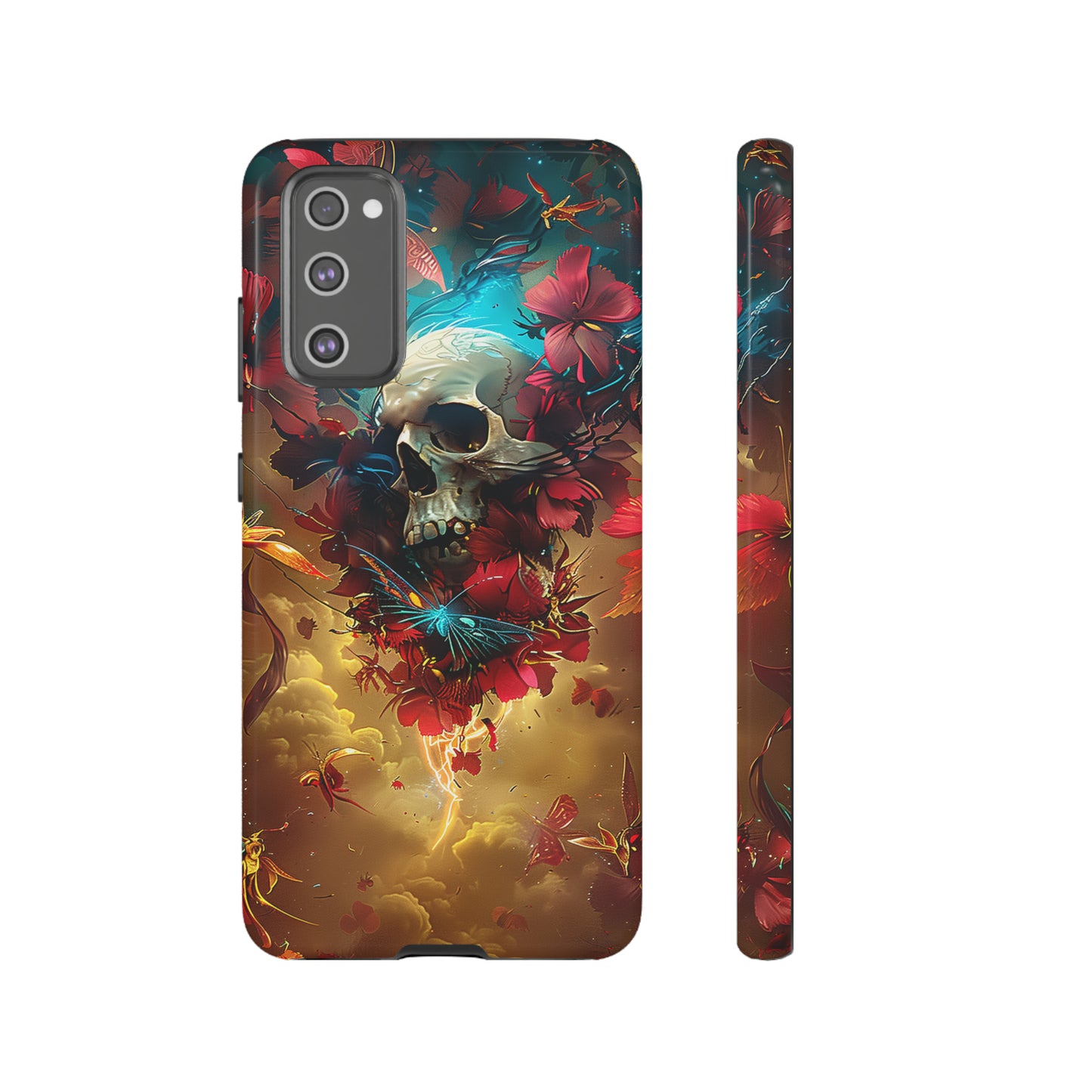 Tough Phone Cases Eternal Bloom Skull