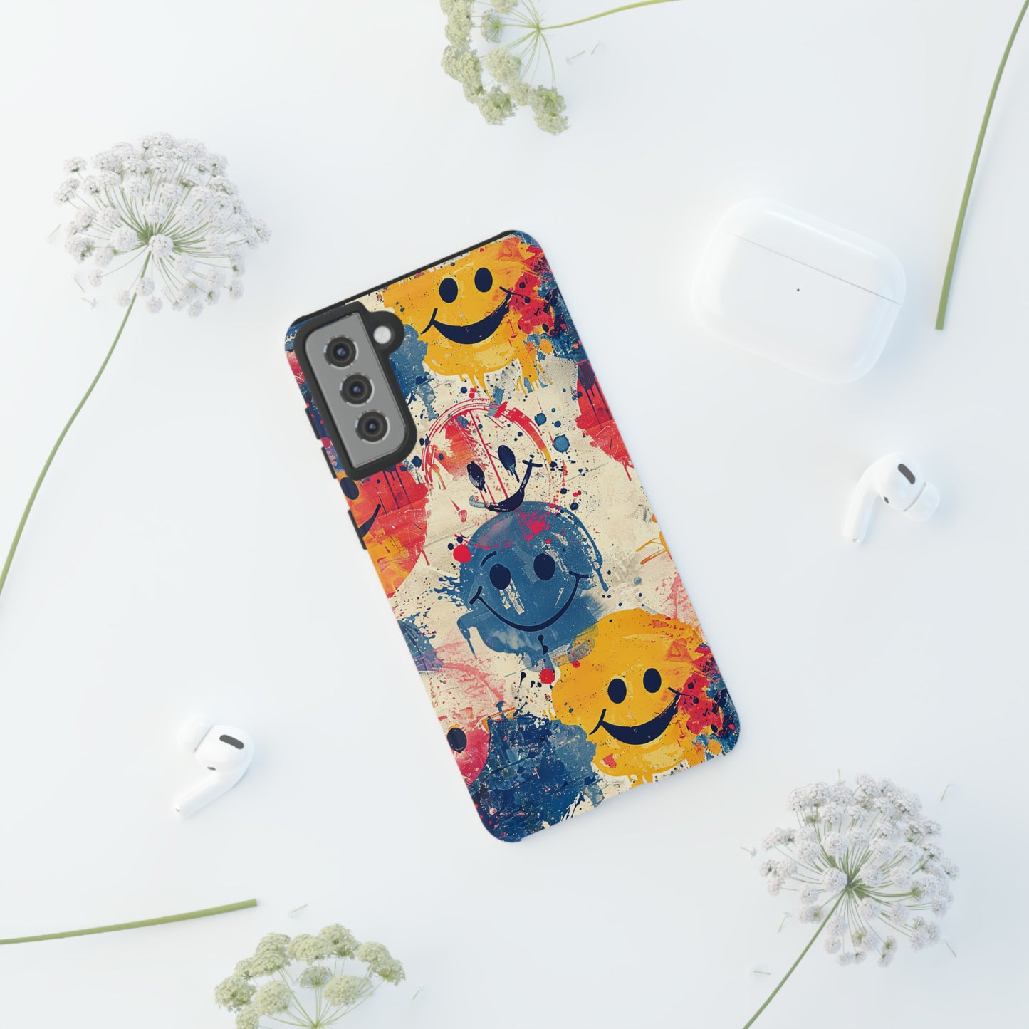 Tough Phone Case Happy Face