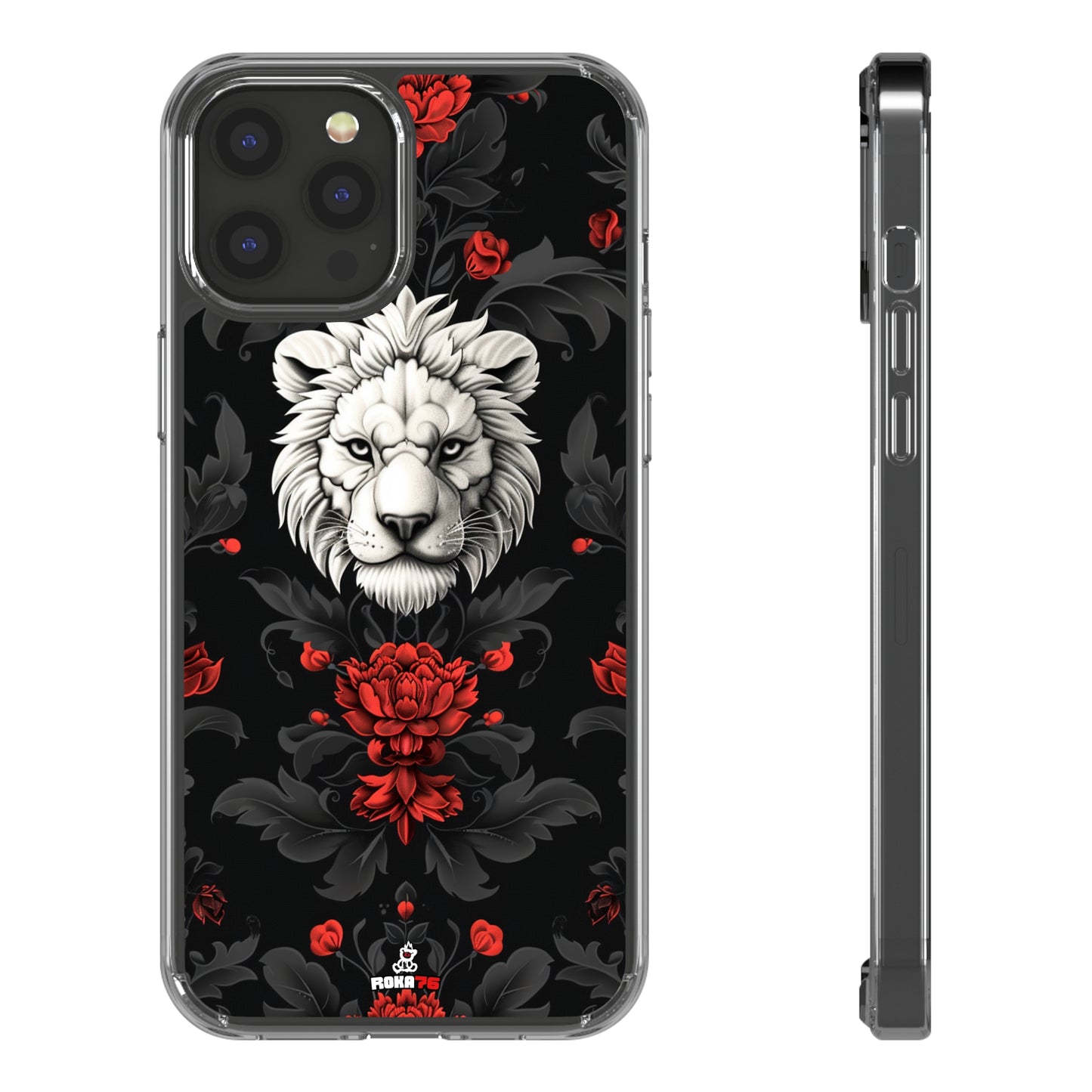 Clear Phone Cases White Lion