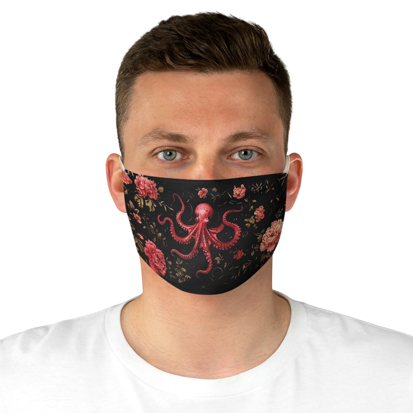 Fabric Face Mask Pink Octopus