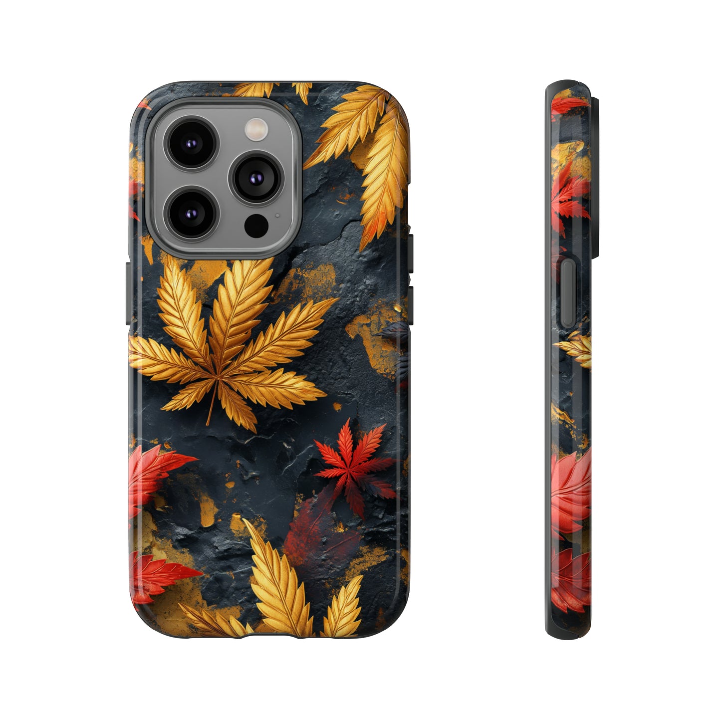 Tough Phone Case Cannabis Gold