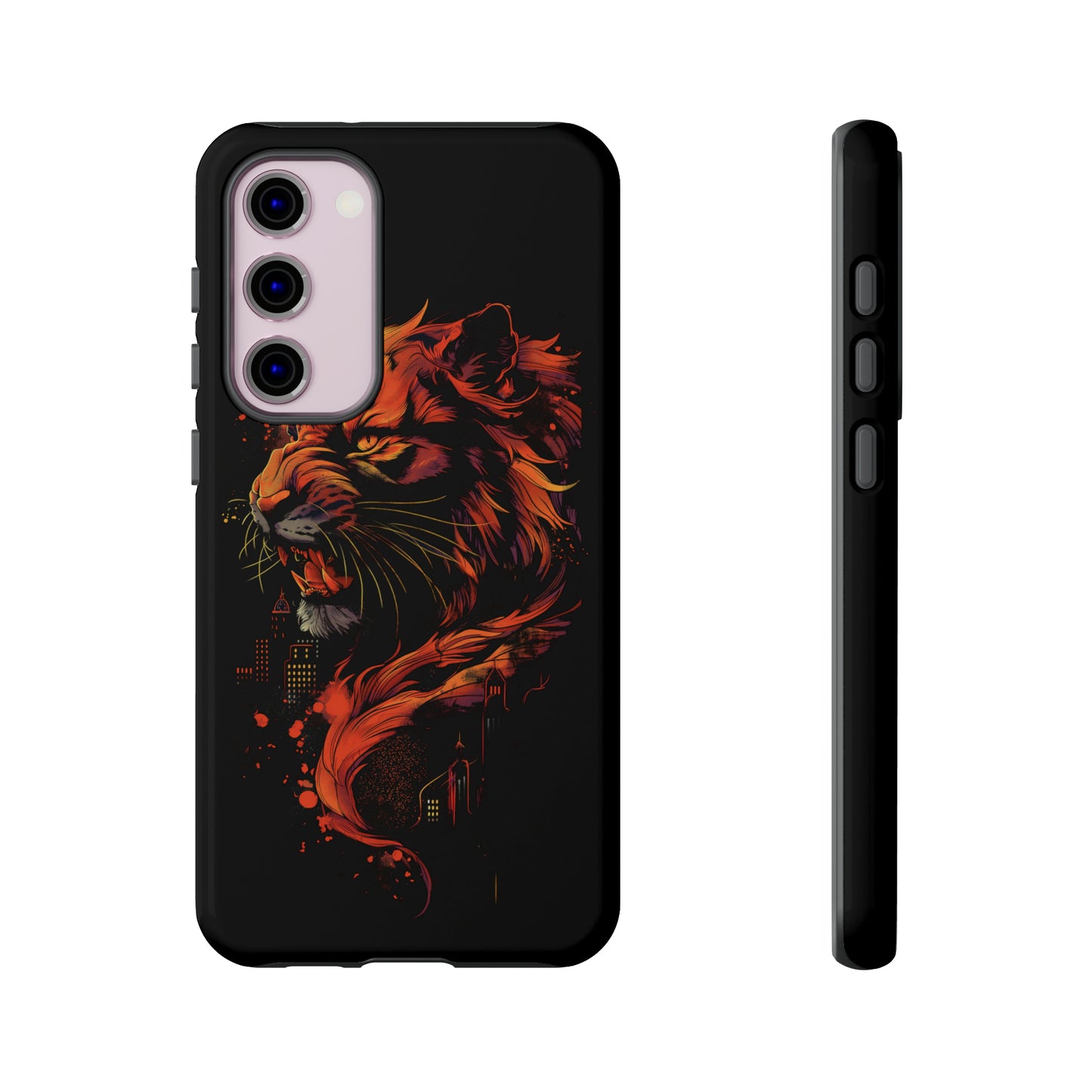 Tough Phone Case Tiger Orange and Black