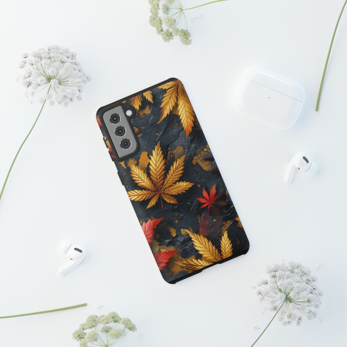 Tough Phone Case Cannabis Gold